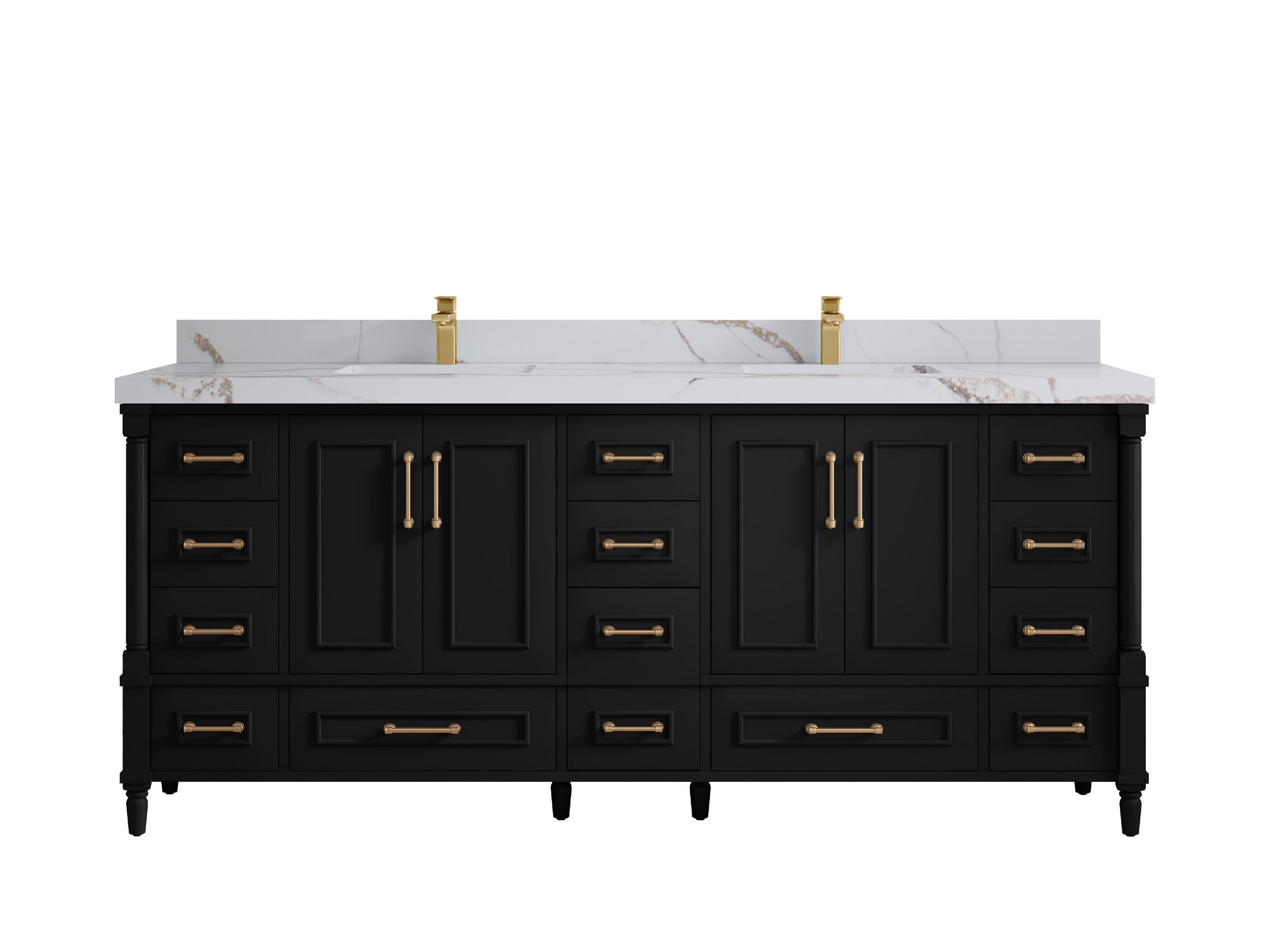 Aberdeen 80 in. W x 22 in. D Double Sink Bathroom Vanity - Willow Bath and Vanity