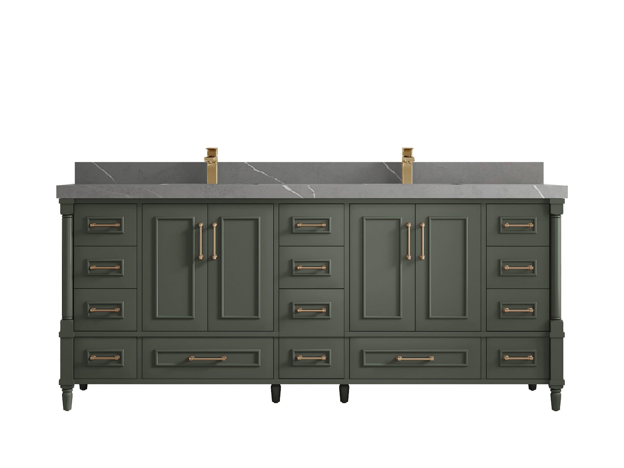 Aberdeen 80 in. W x 22 in. D Double Sink Bathroom Vanity - Willow Bath and Vanity