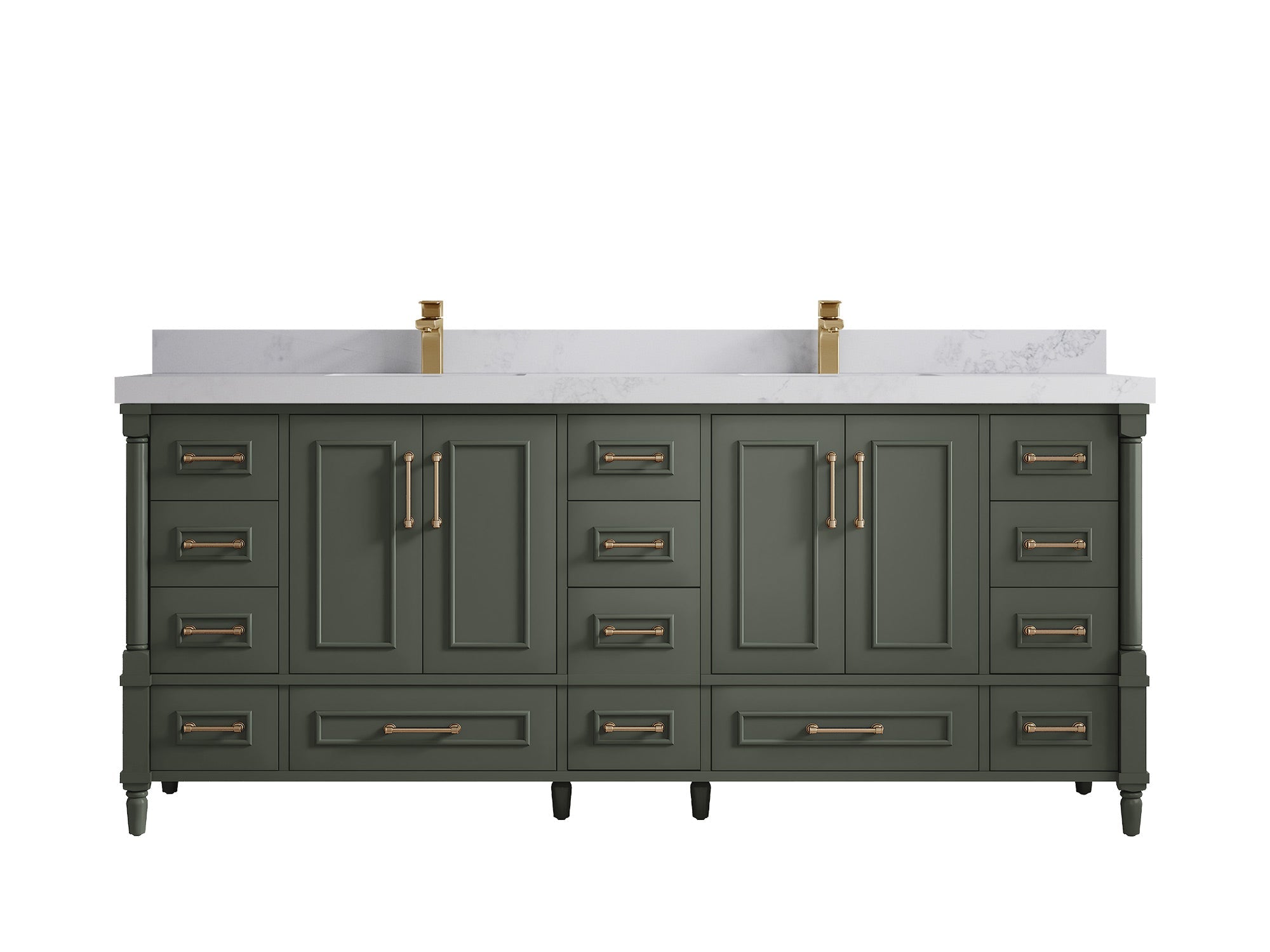 Aberdeen 80 in. W x 22 in. D Double Sink Bathroom Vanity - Willow Bath and Vanity