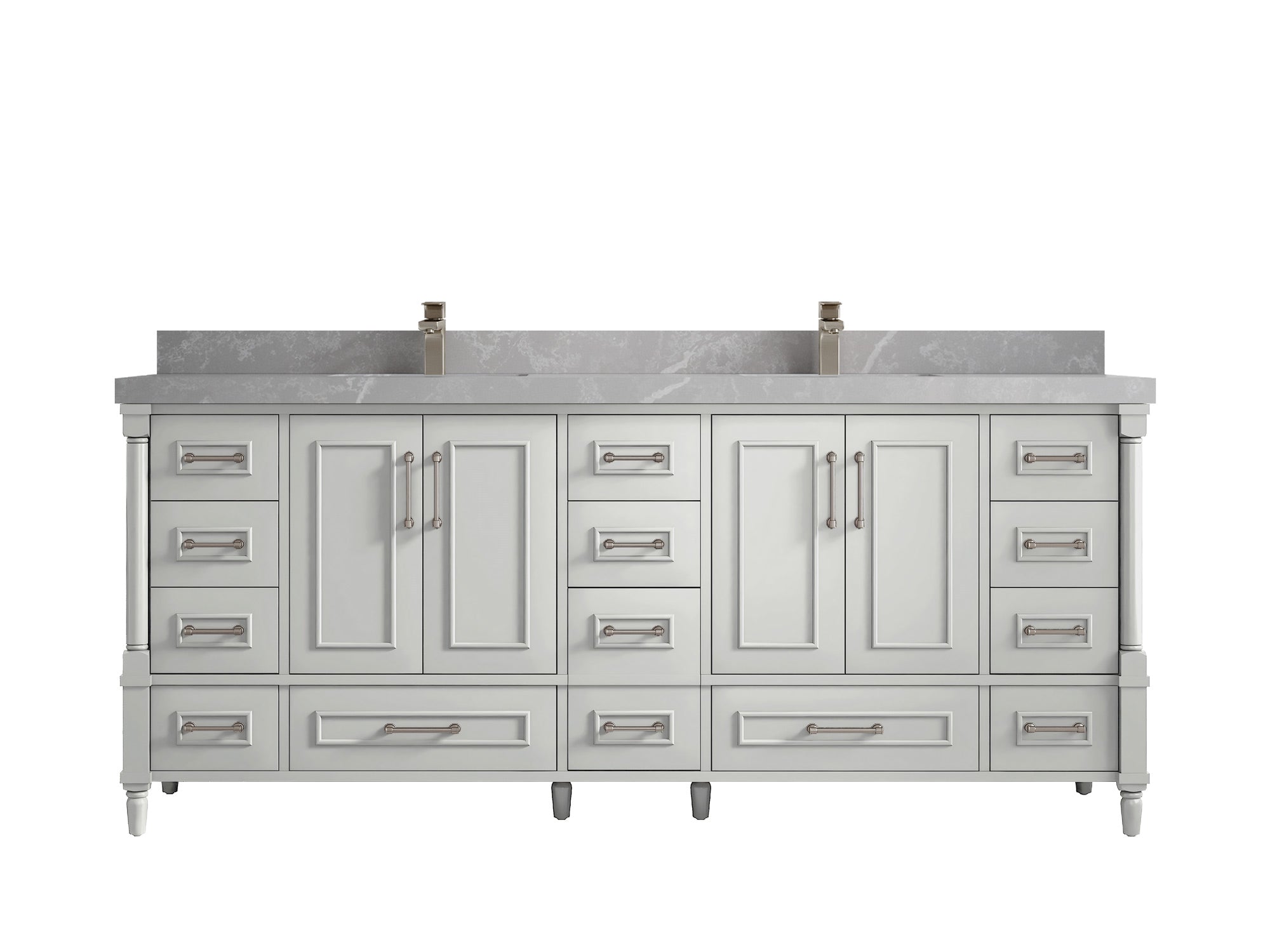 Aberdeen 80 in. W x 22 in. D Double Sink Bathroom Vanity - Willow Bath and Vanity