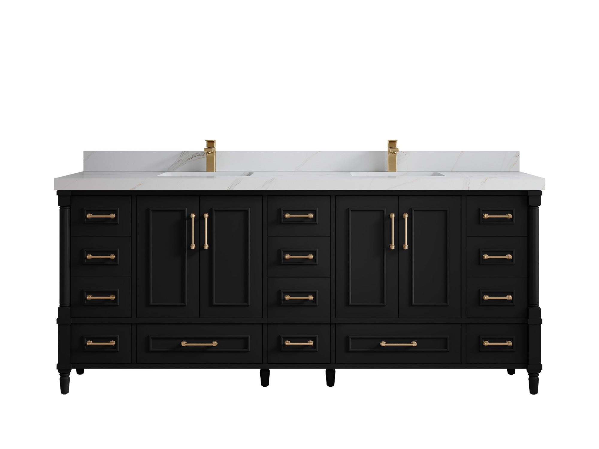 Aberdeen 80 in. W x 22 in. D Double Sink Bathroom Vanity - Willow Bath and Vanity