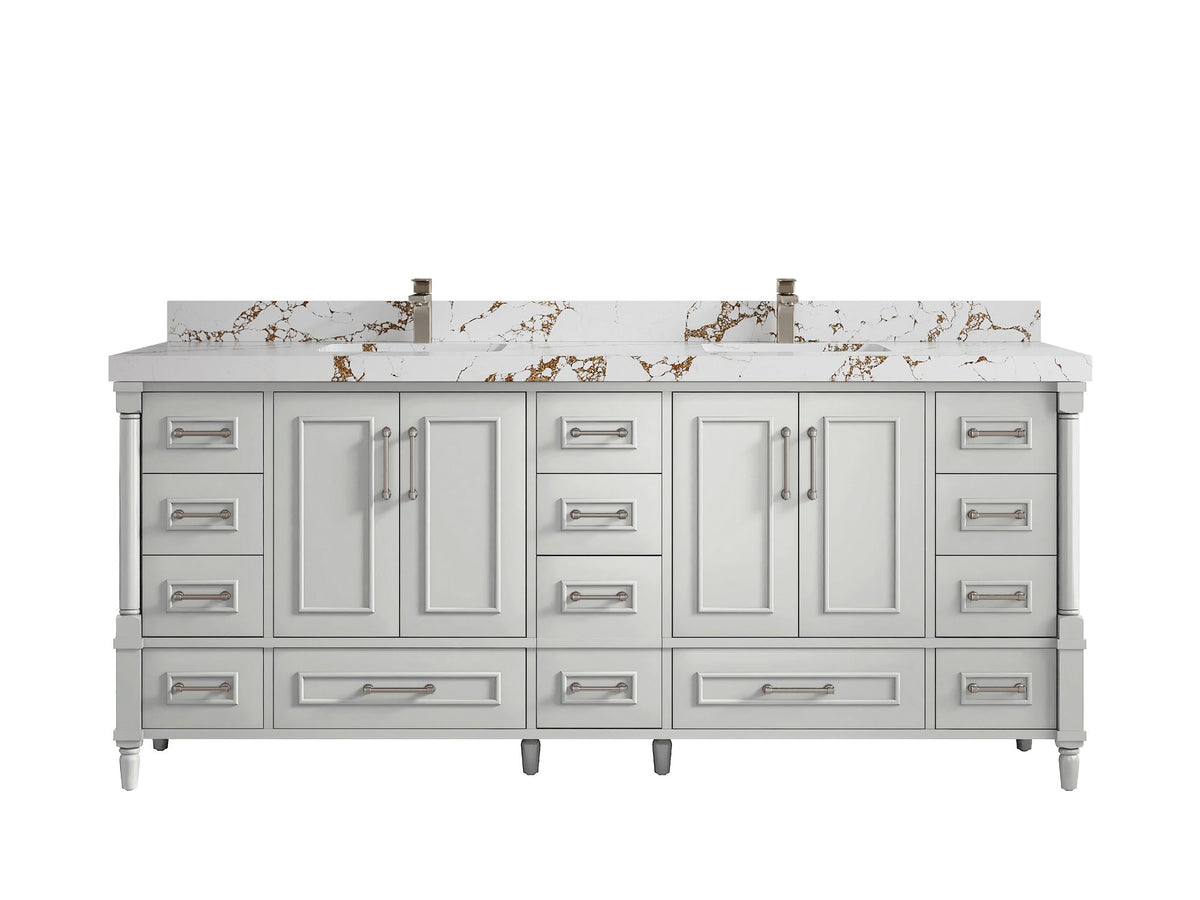 Aberdeen 80 in. W x 22 in. D Double Sink Bathroom Vanity - Willow Bath and Vanity