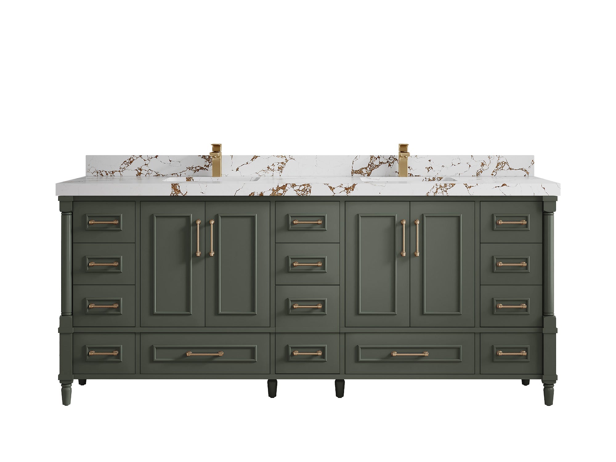 Aberdeen 80 in. W x 22 in. D Double Sink Bathroom Vanity - Willow Bath and Vanity