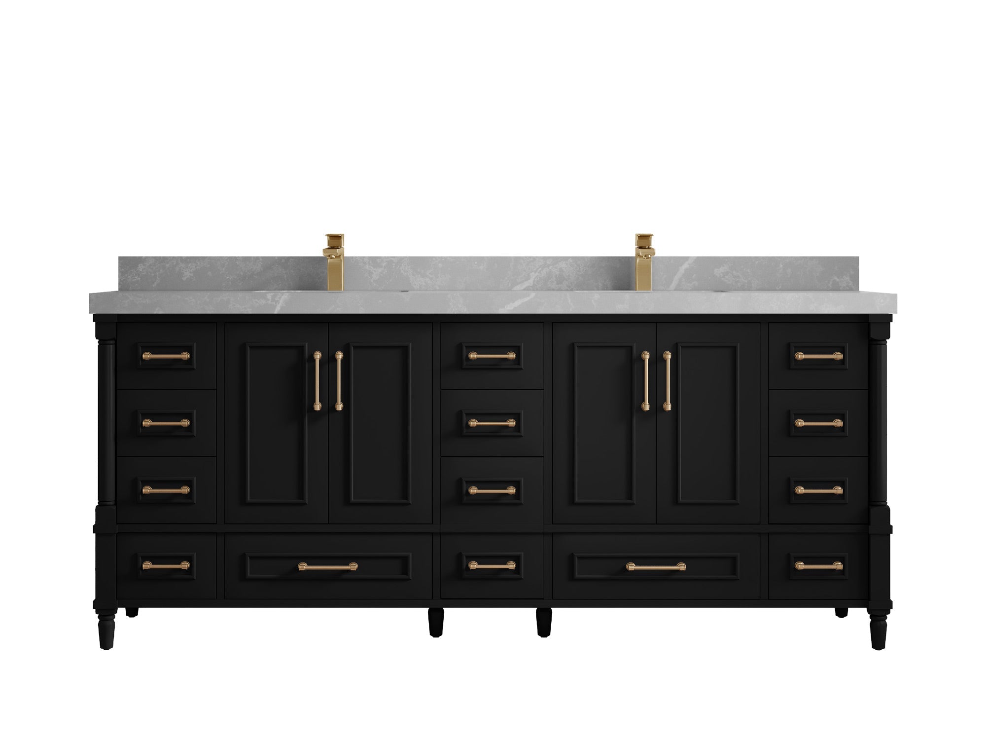 Aberdeen 80 in. W x 22 in. D Double Sink Bathroom Vanity - Willow Bath and Vanity