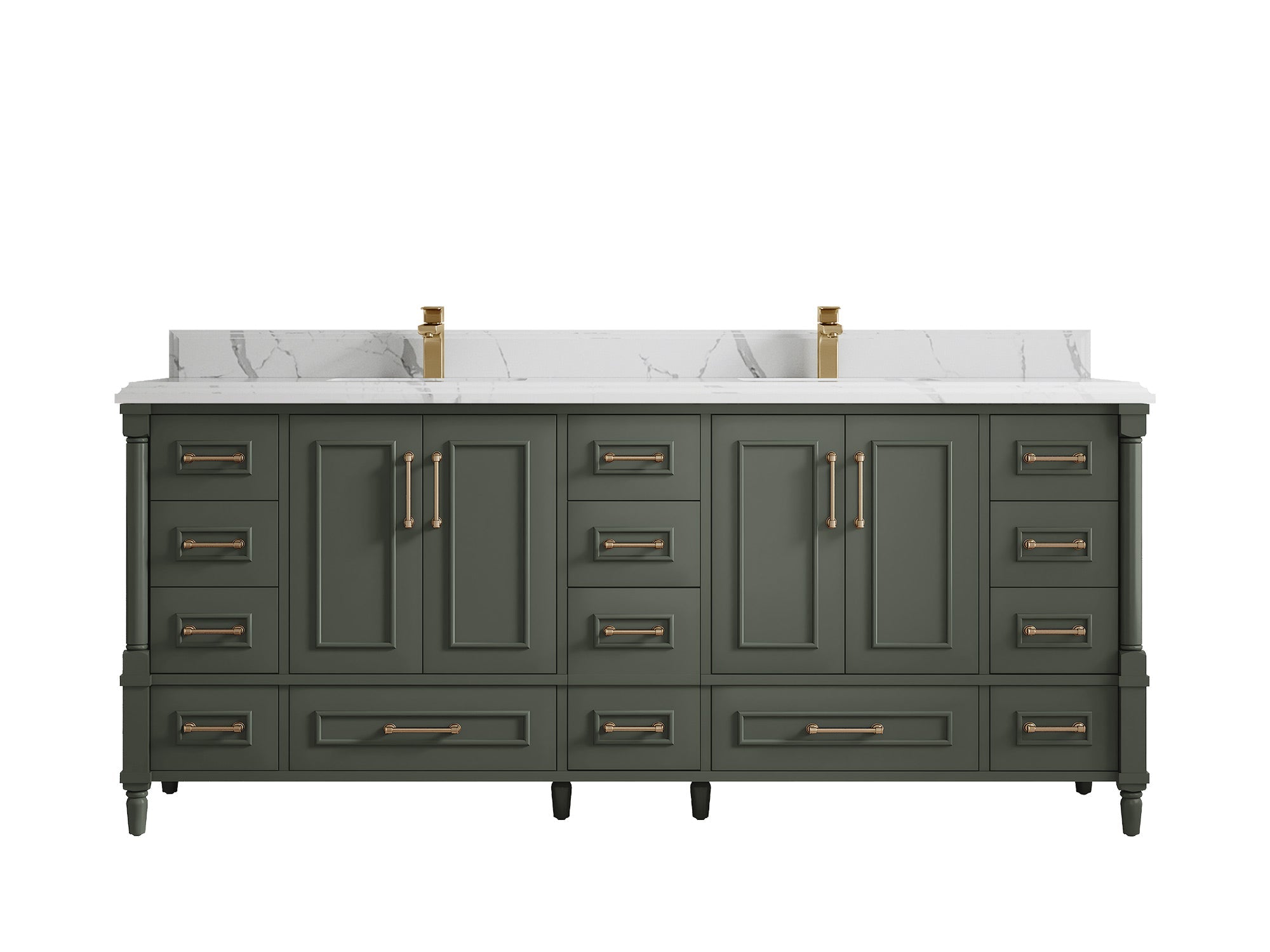 Aberdeen 80 in. W x 22 in. D Double Sink Bathroom Vanity - Willow Bath and Vanity