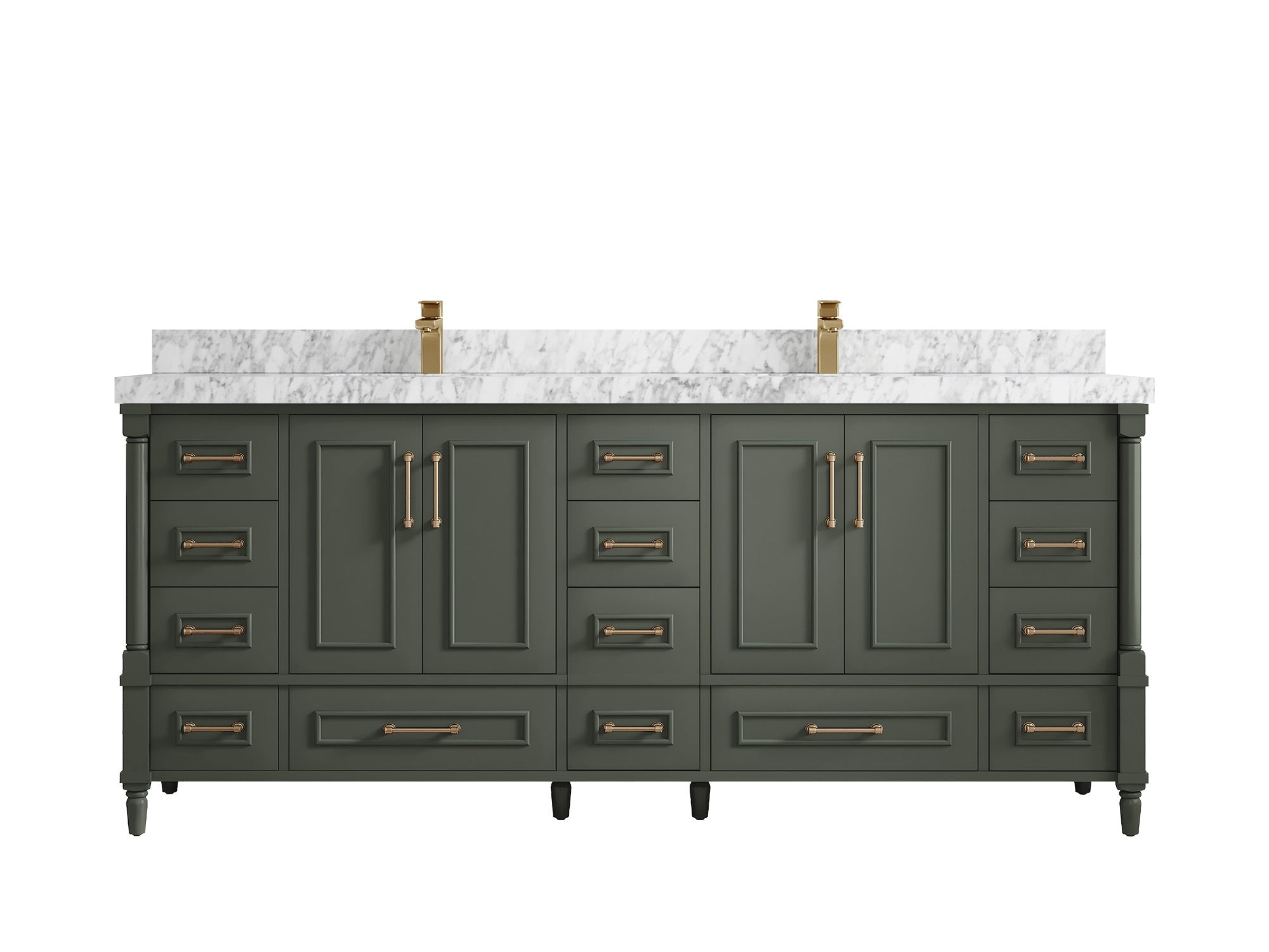 Aberdeen 80 in. W x 22 in. D Double Sink Bathroom Vanity - Willow Bath and Vanity
