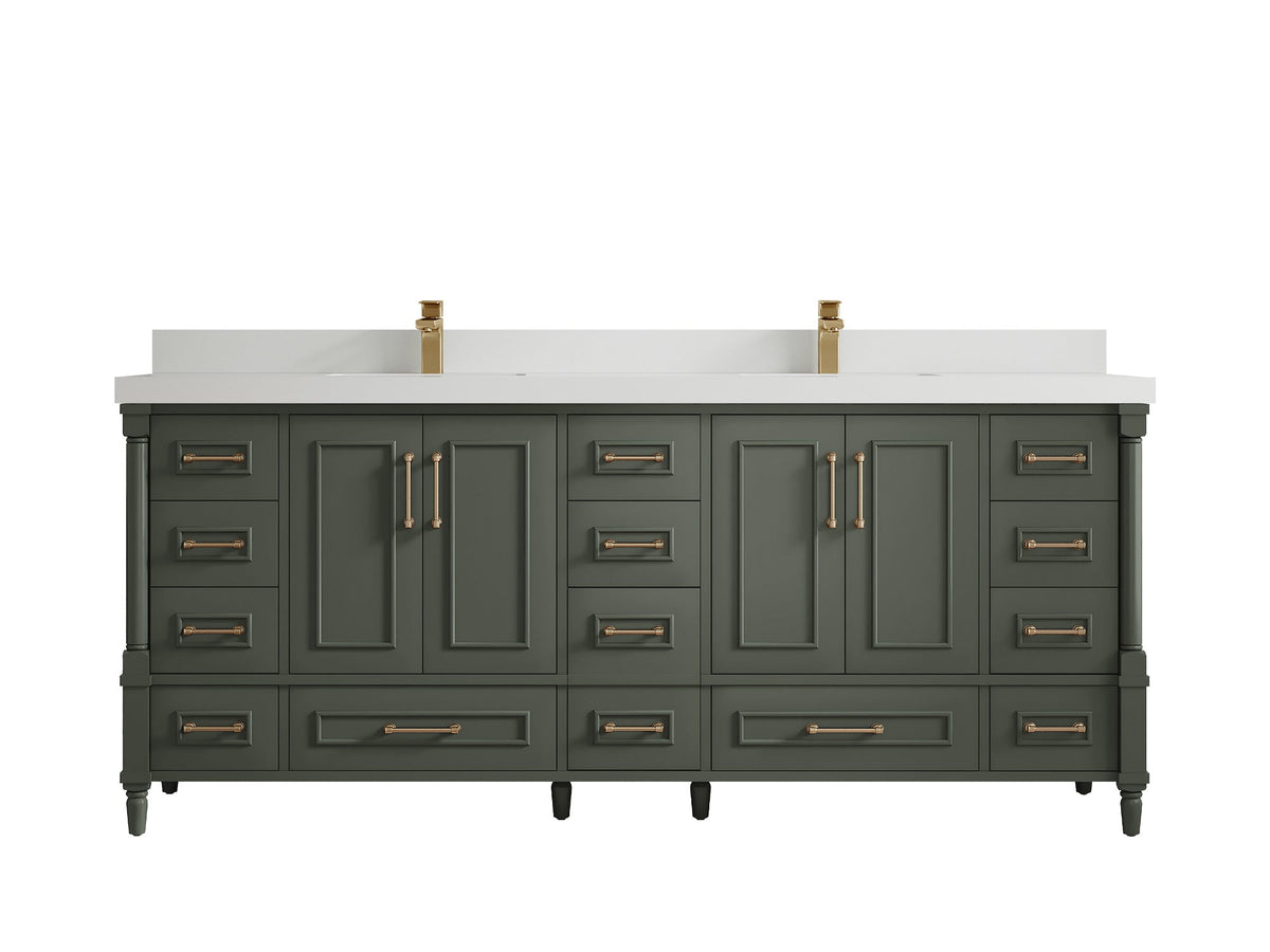 Aberdeen 80 in. W x 22 in. D Double Sink Bathroom Vanity - Willow Bath and Vanity