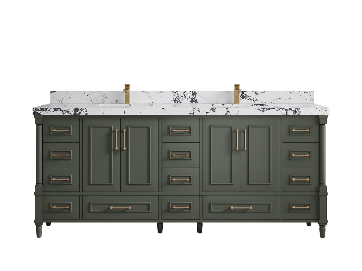 Aberdeen 80 in. W x 22 in. D Double Sink Bathroom Vanity - Willow Bath and Vanity