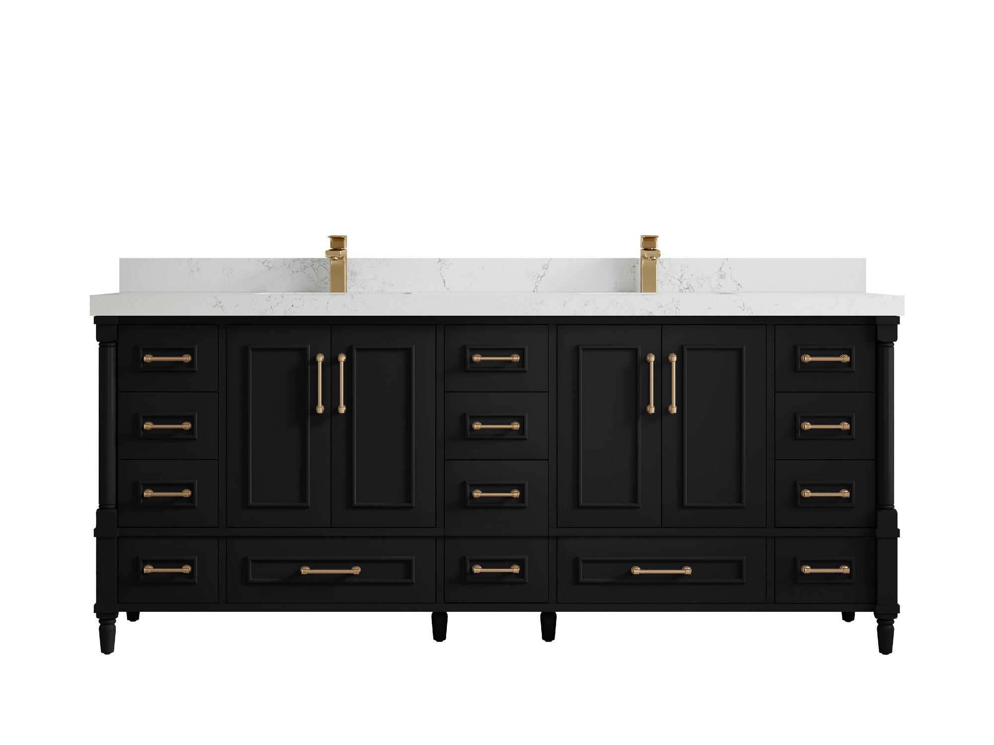Aberdeen 80 in. W x 22 in. D Double Sink Bathroom Vanity - Willow Bath and Vanity