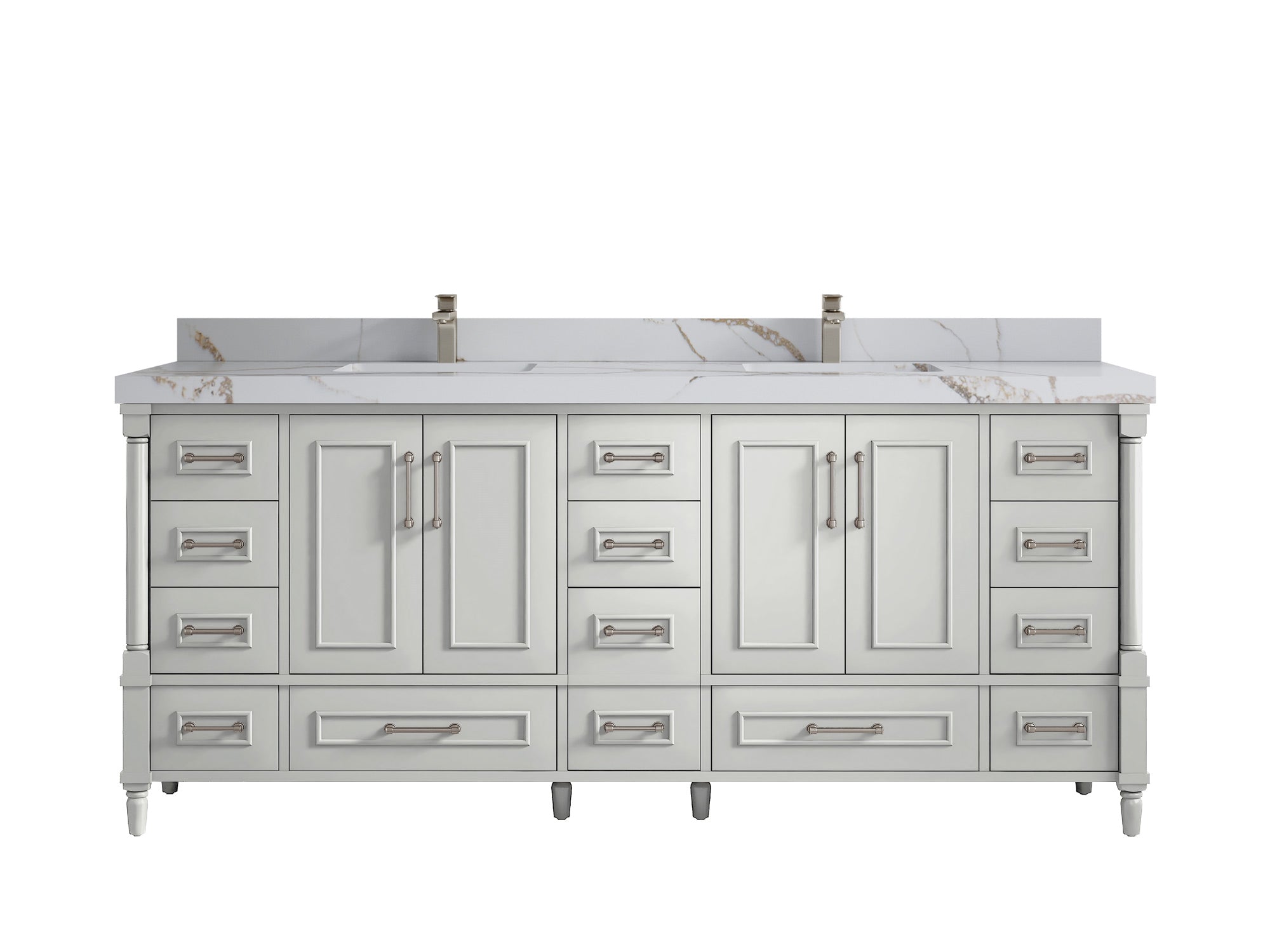 Aberdeen 80 in. W x 22 in. D Double Sink Bathroom Vanity - Willow Bath and Vanity