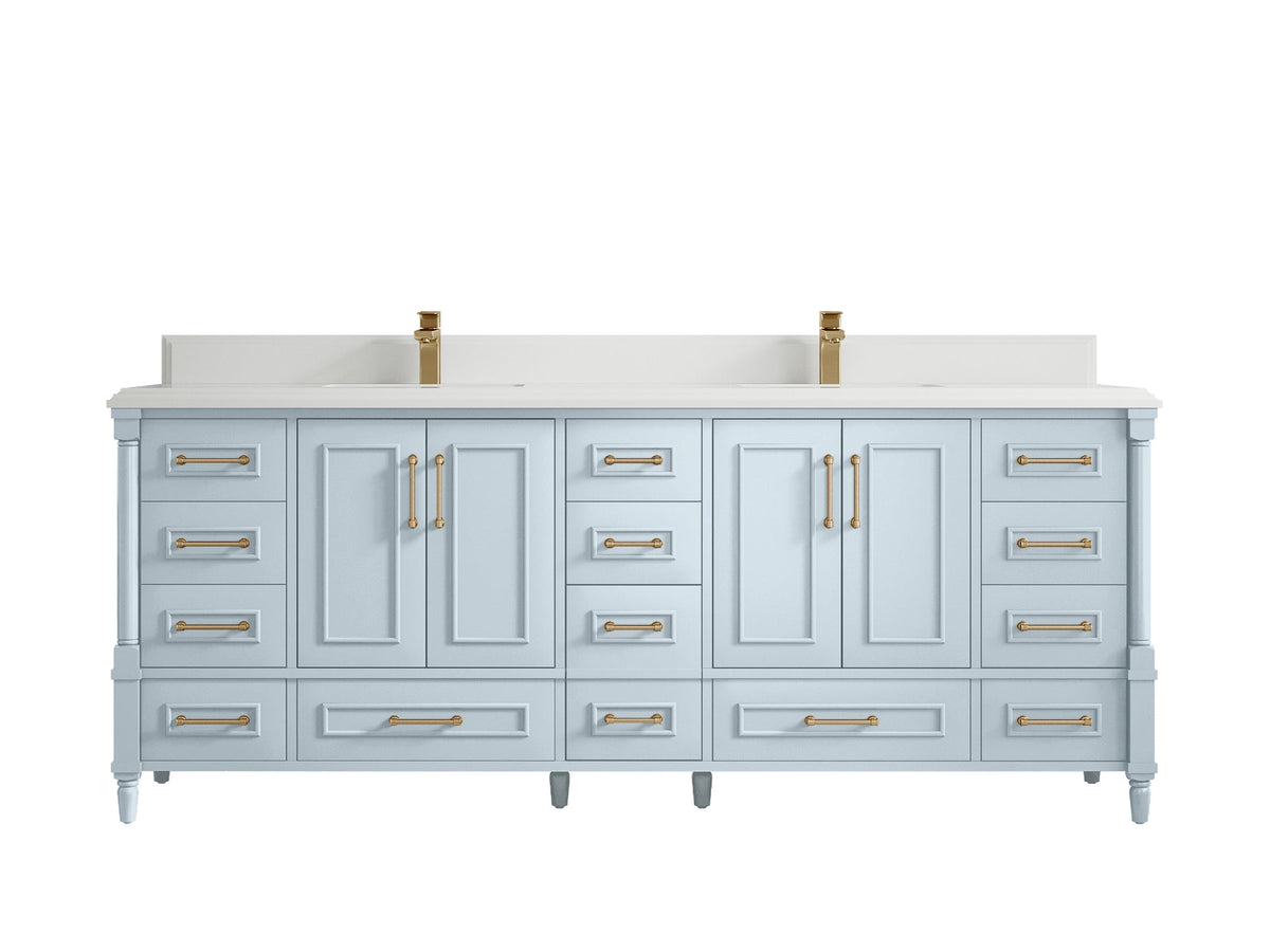 Aberdeen 84 in. W x 22 in. D Double Sink Bathroom Vanity - Willow Bath and Vanity