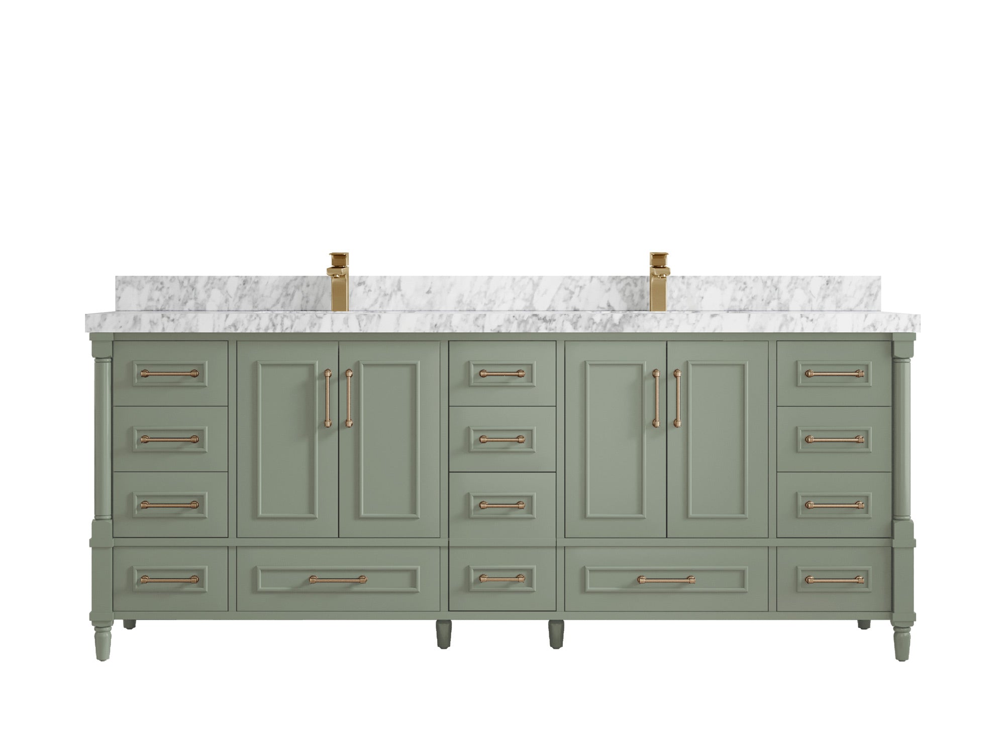Aberdeen 84 in. W x 22 in. D Double Sink Bathroom Vanity - Willow Bath and Vanity