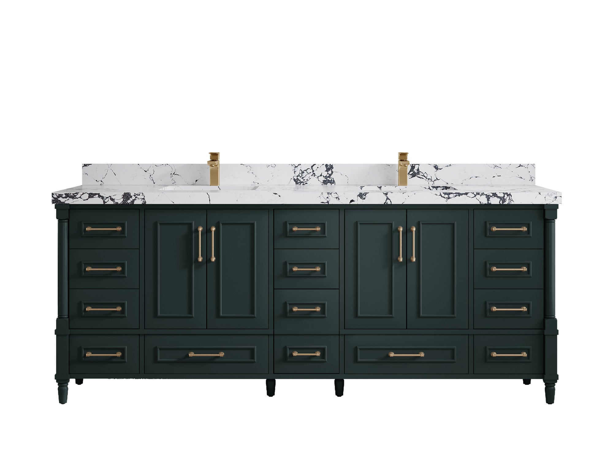 Aberdeen 84 in. W x 22 in. D Double Sink Bathroom Vanity - Willow Bath and Vanity