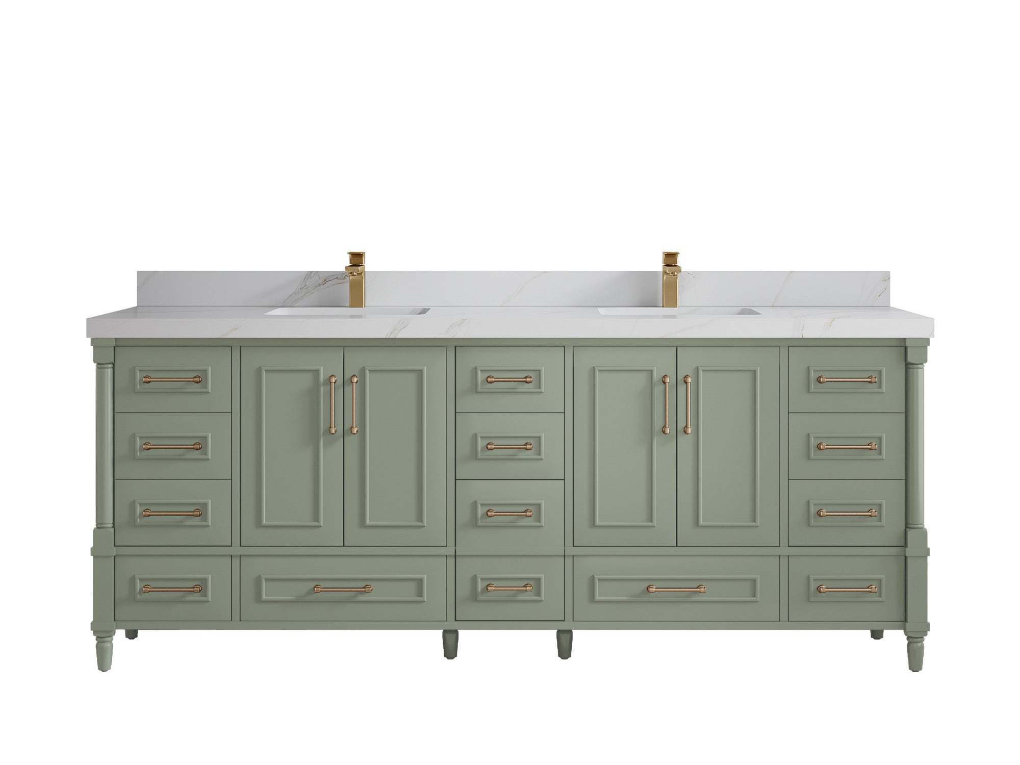 Aberdeen 84 in. W x 22 in. D Double Sink Bathroom Vanity - Willow Bath and Vanity