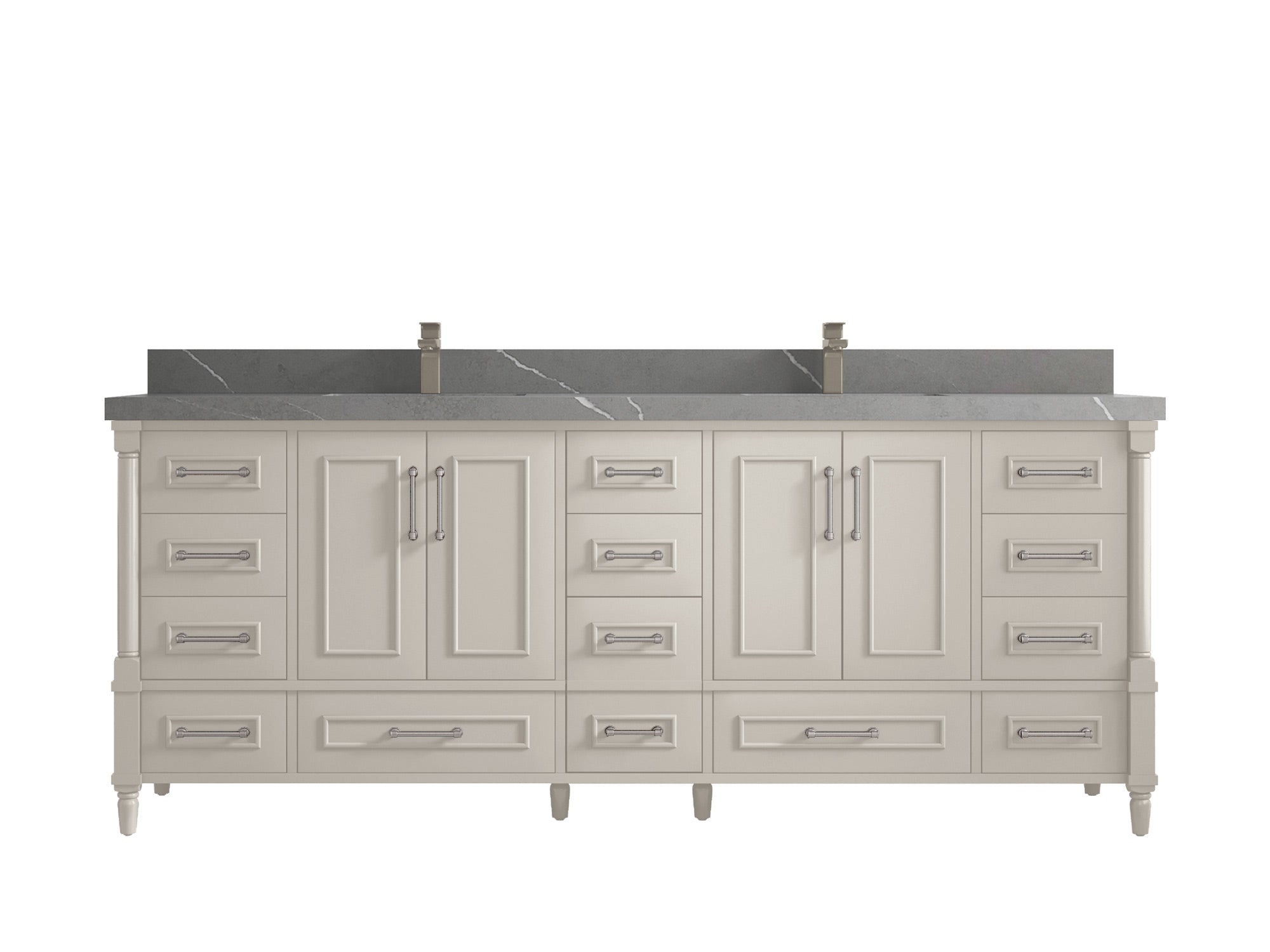 Aberdeen 84 in. W x 22 in. D Double Sink Bathroom Vanity - Willow Bath and Vanity