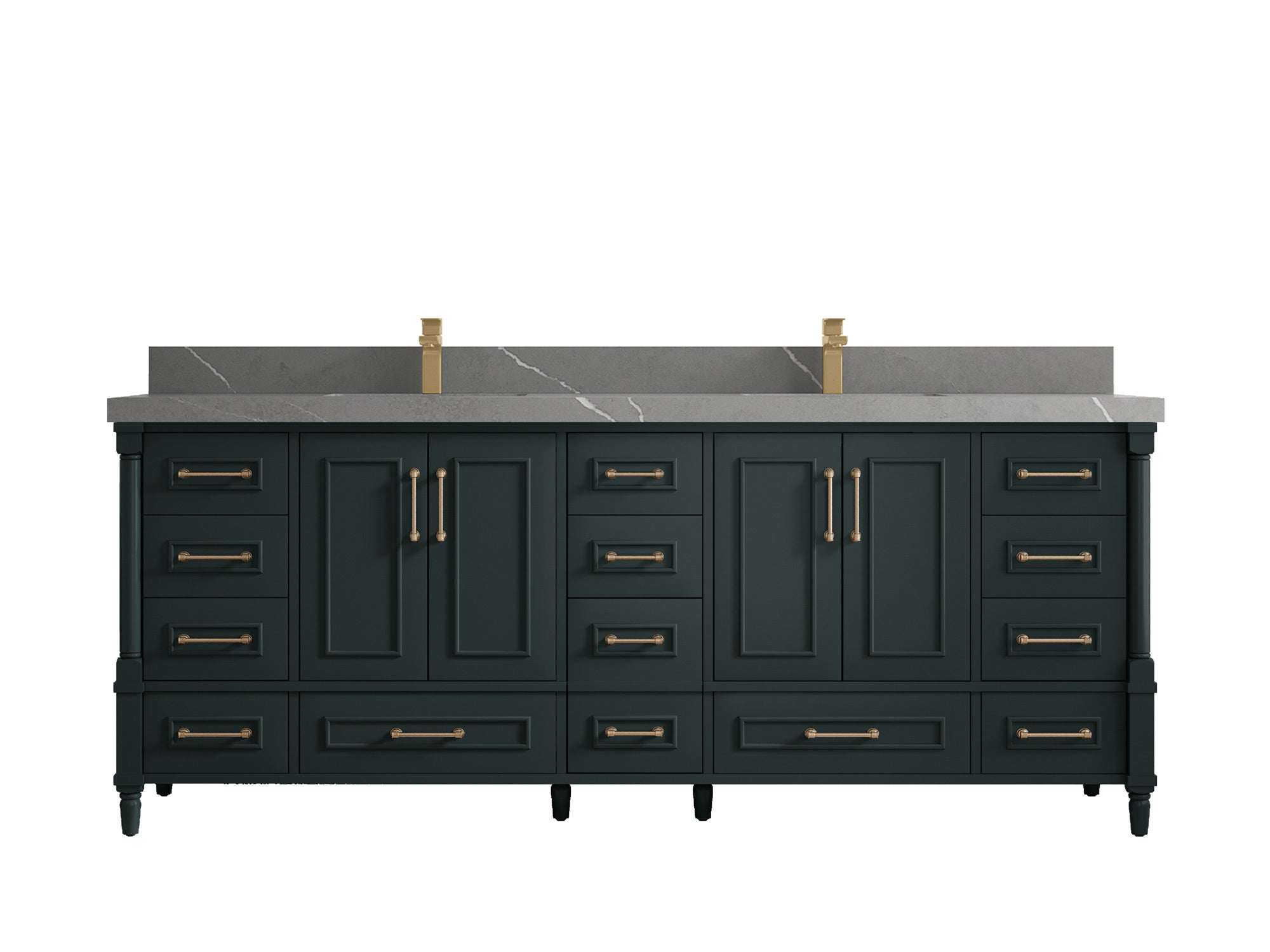 Aberdeen 84 in. W x 22 in. D Double Sink Bathroom Vanity - Willow Bath and Vanity