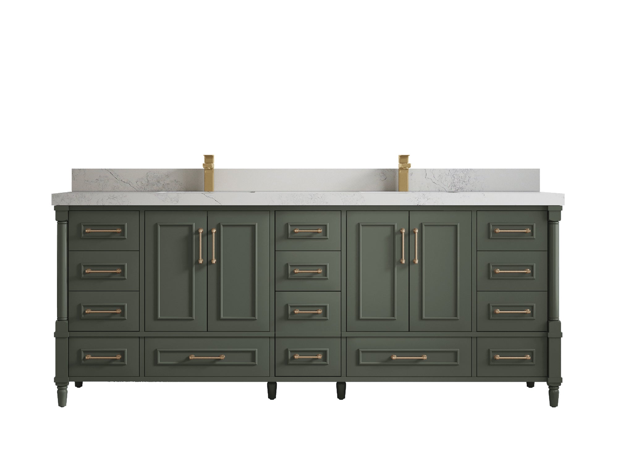 Aberdeen 84 in. W x 22 in. D Double Sink Bathroom Vanity - Willow Bath and Vanity