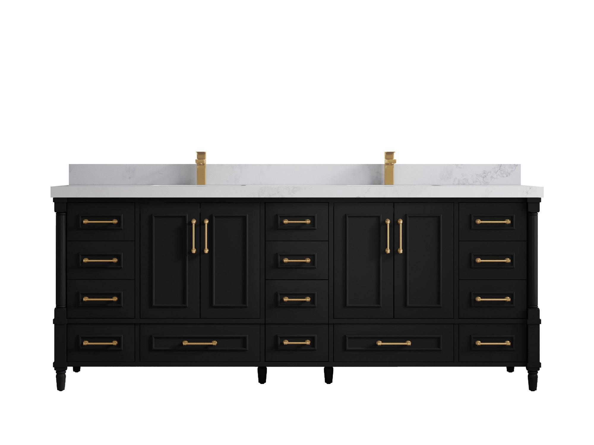 Aberdeen 84 in. W x 22 in. D Double Sink Bathroom Vanity - Willow Bath and Vanity