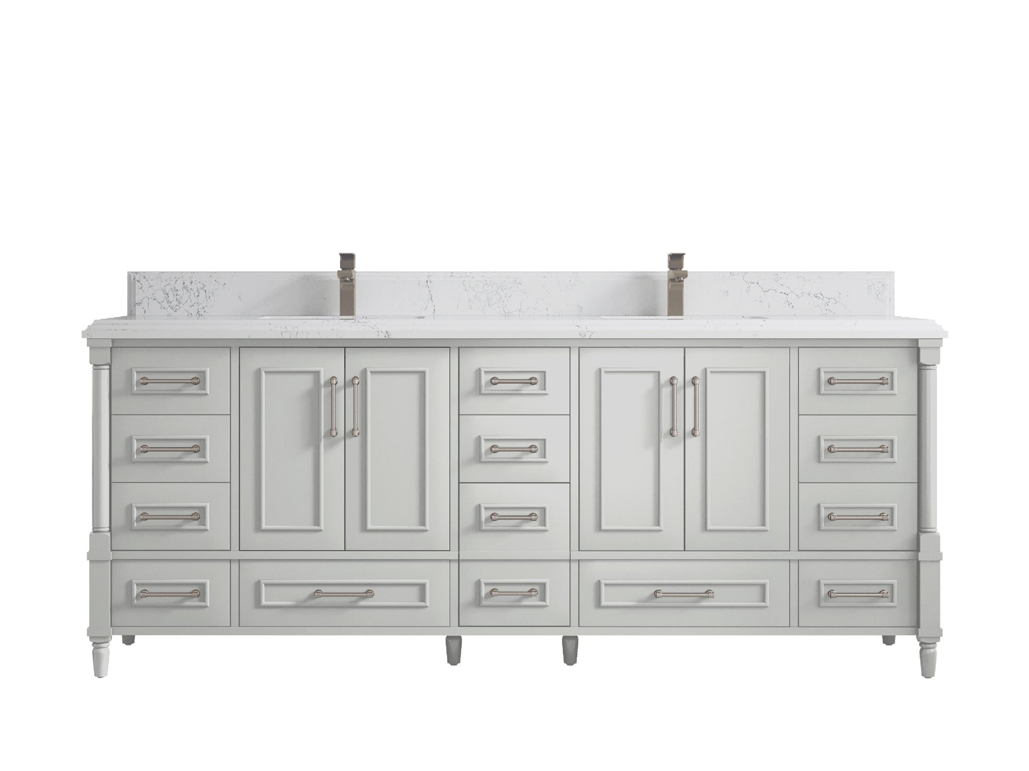 Aberdeen 84 in. W x 22 in. D Double Sink Bathroom Vanity - Willow Bath and Vanity