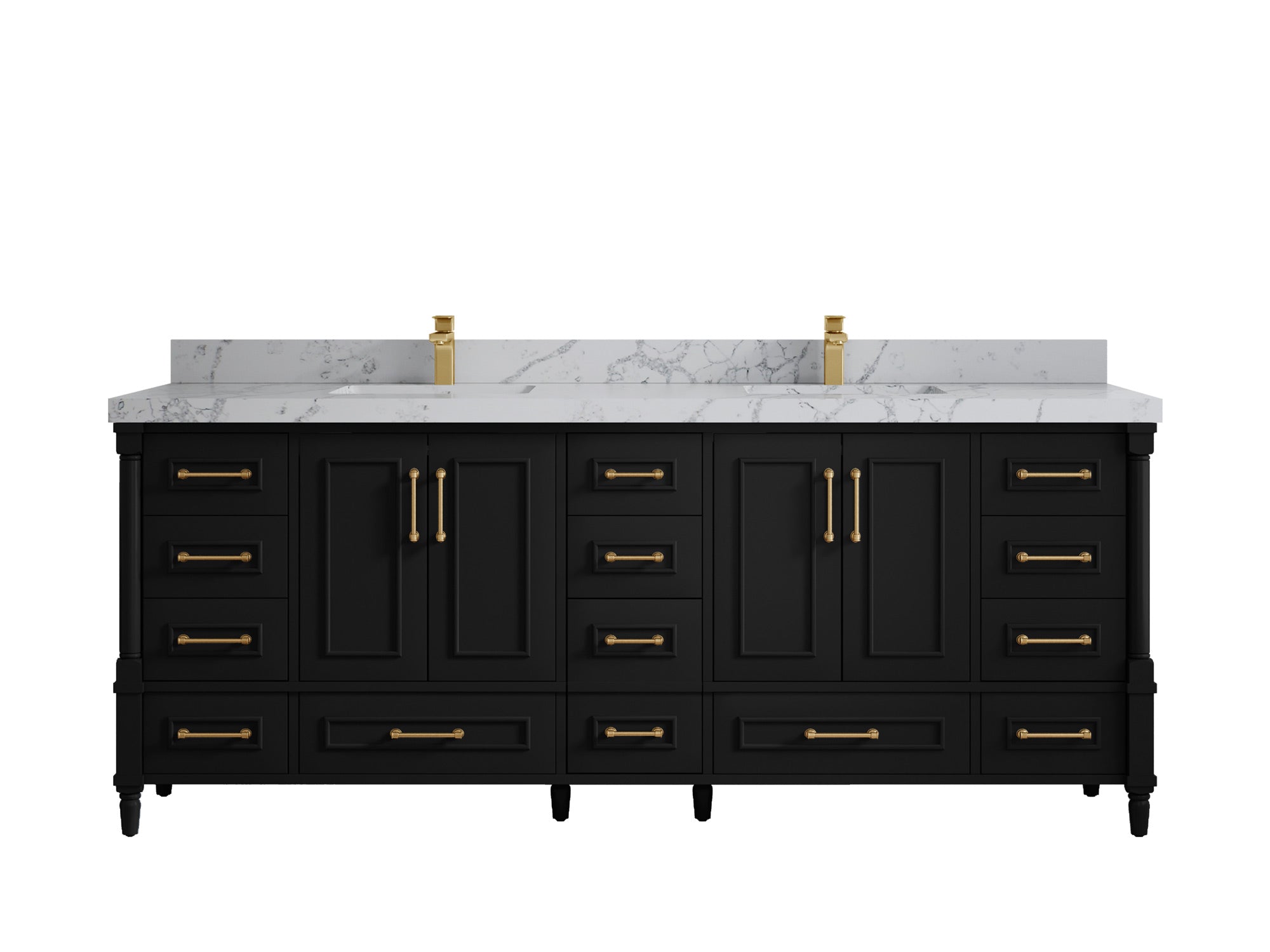 Aberdeen 84 in. W x 22 in. D Double Sink Bathroom Vanity - Willow Bath and Vanity