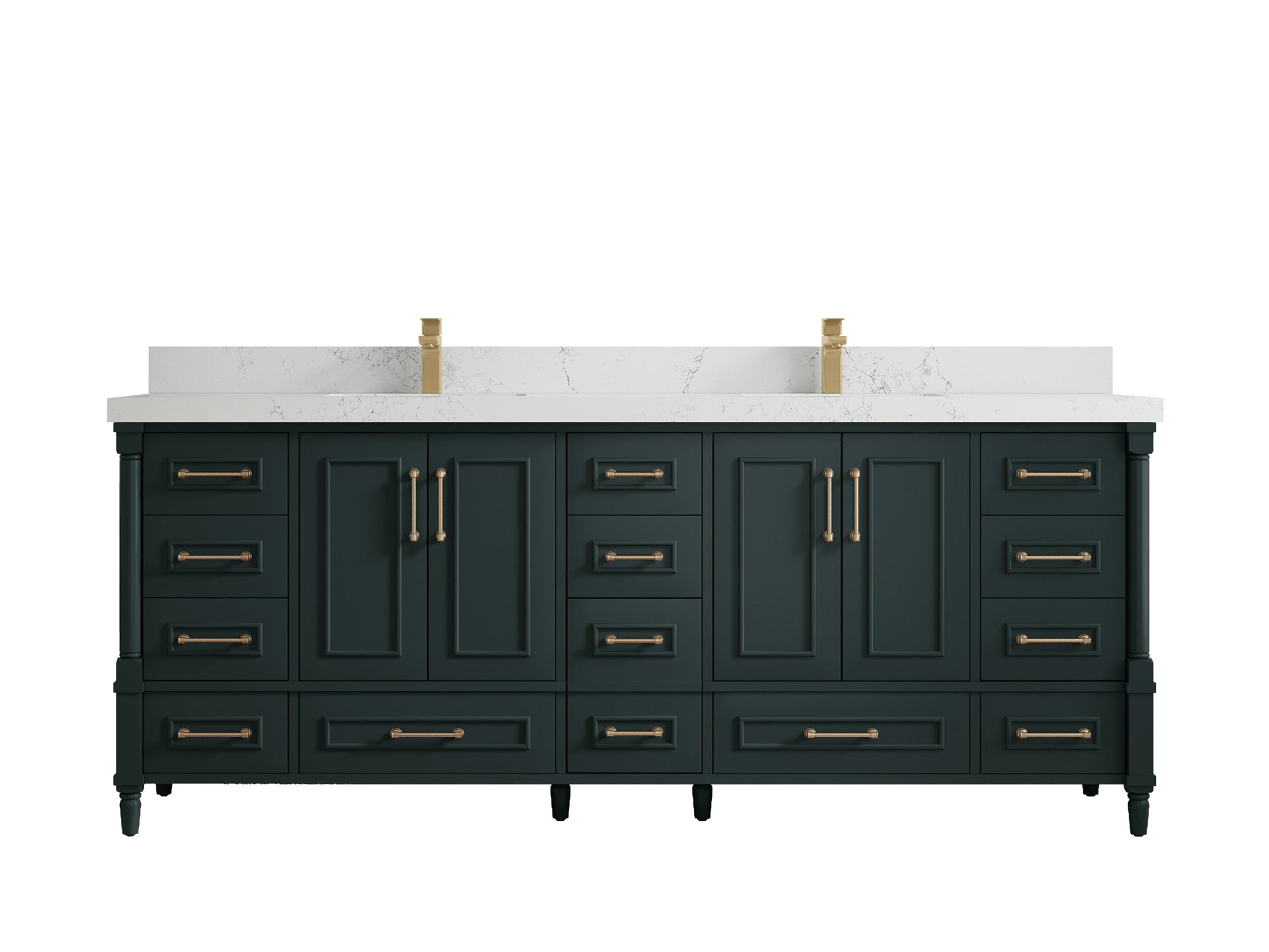 Aberdeen 84 in. W x 22 in. D Double Sink Bathroom Vanity - Willow Bath and Vanity