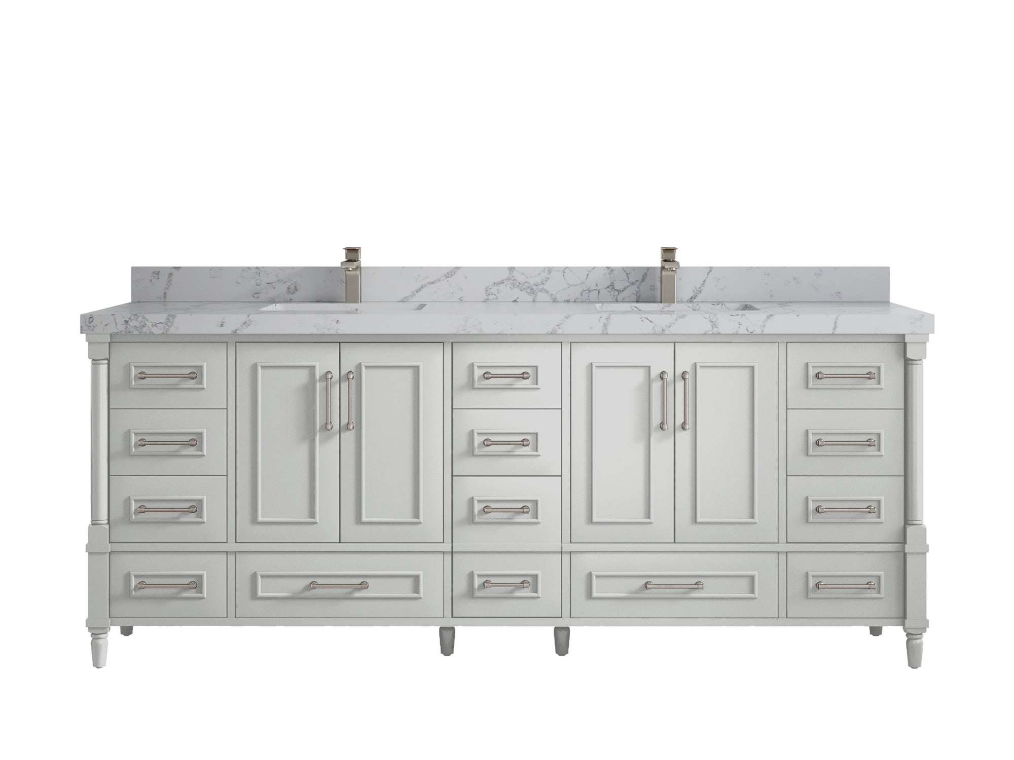 Aberdeen 84 in. W x 22 in. D Double Sink Bathroom Vanity - Willow Bath and Vanity