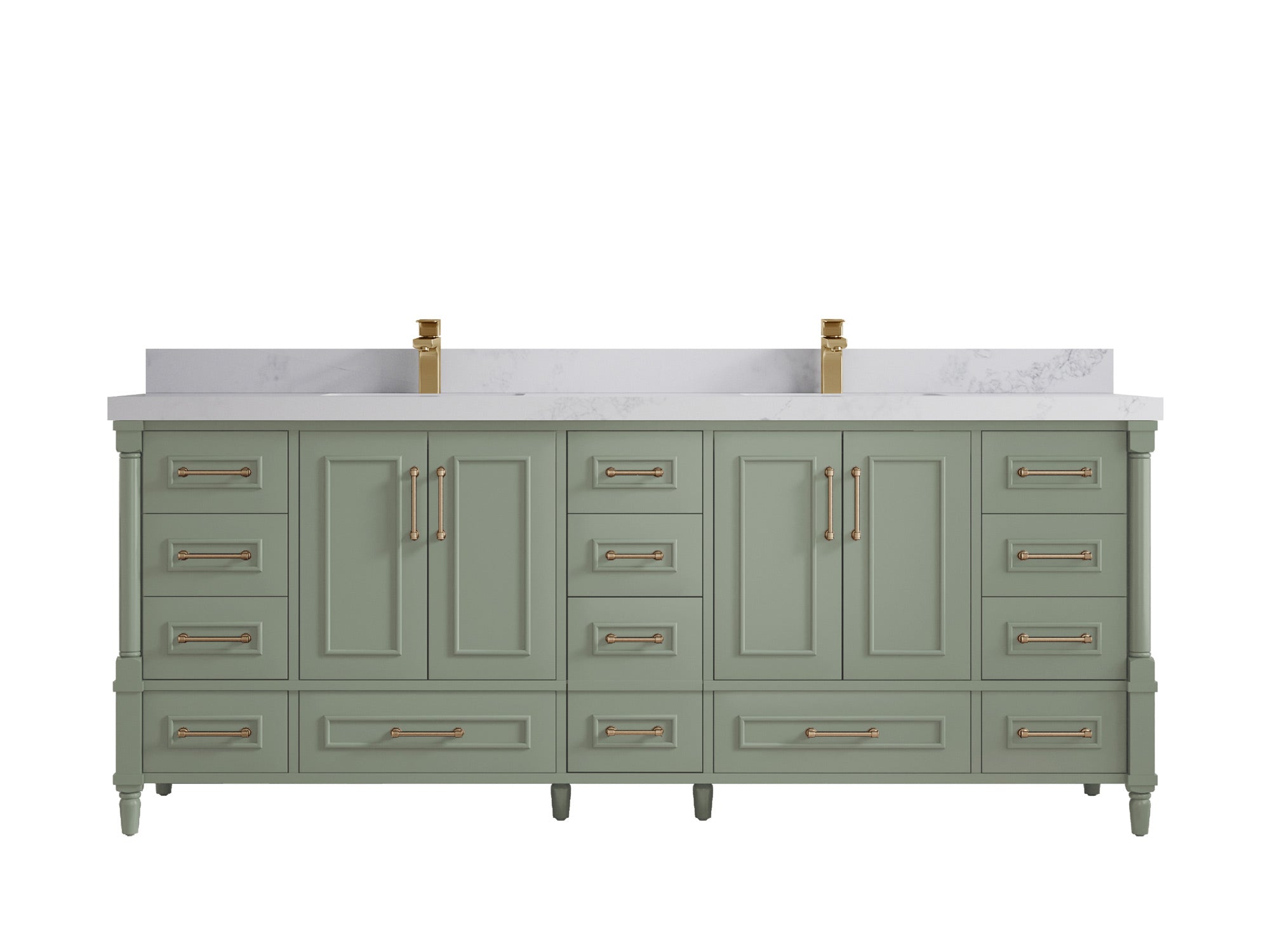 Aberdeen 84 in. W x 22 in. D Double Sink Bathroom Vanity - Willow Bath and Vanity