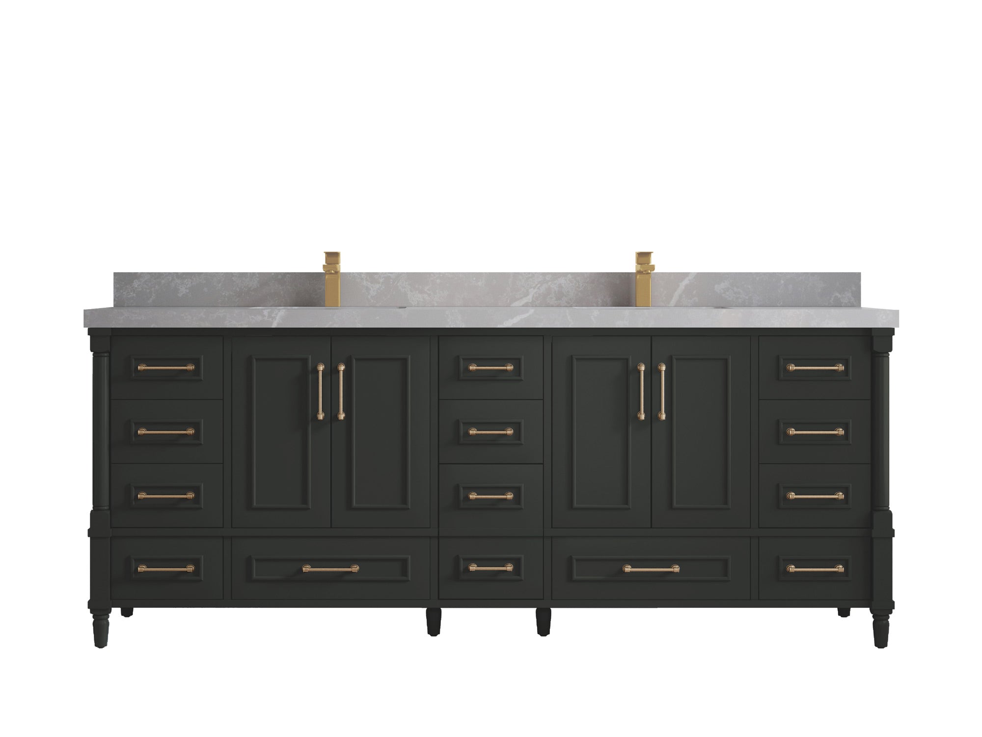 Aberdeen 84 in. W x 22 in. D Double Sink Bathroom Vanity - Willow Bath and Vanity
