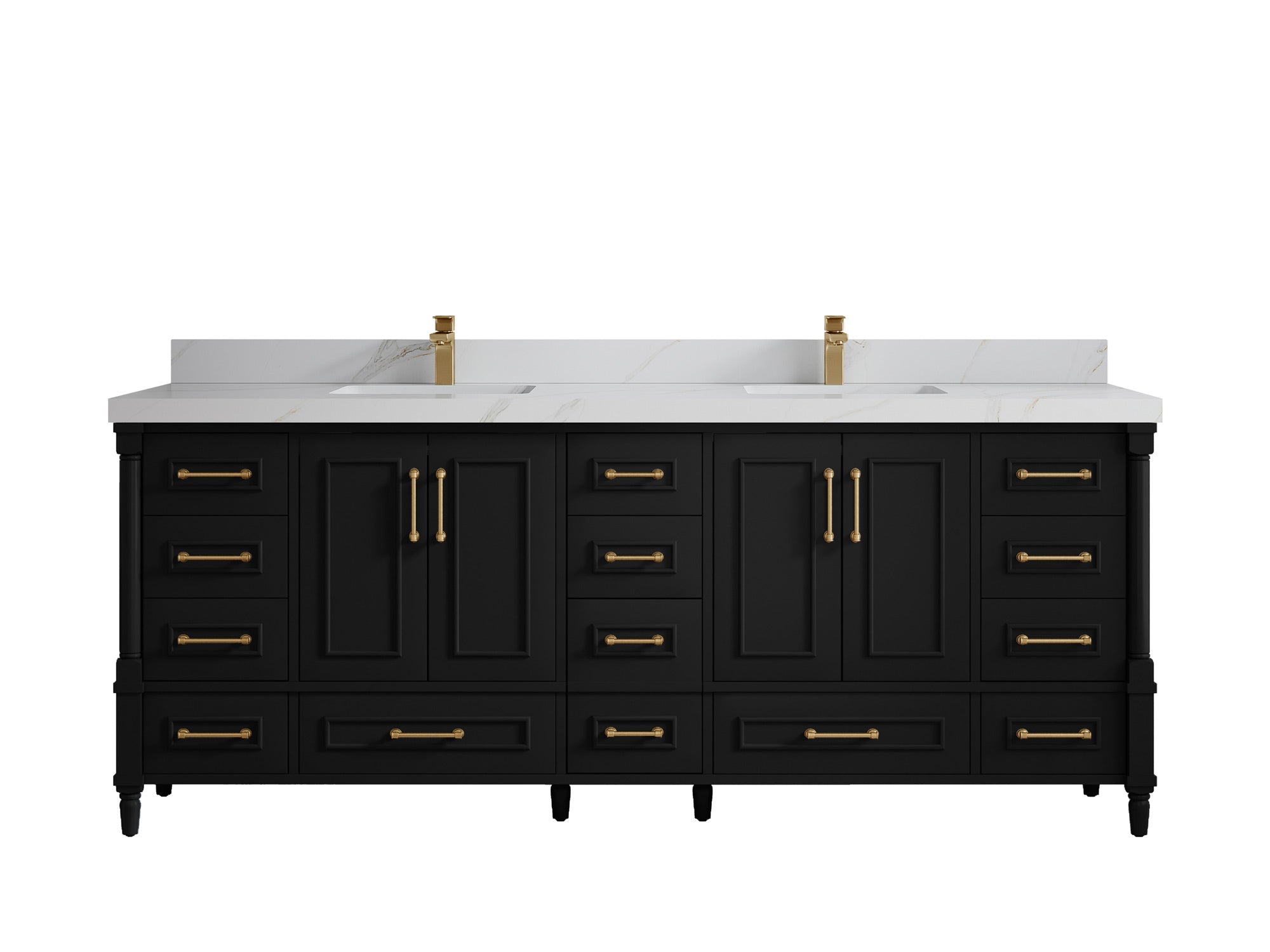 Aberdeen 84 in. W x 22 in. D Double Sink Bathroom Vanity - Willow Bath and Vanity