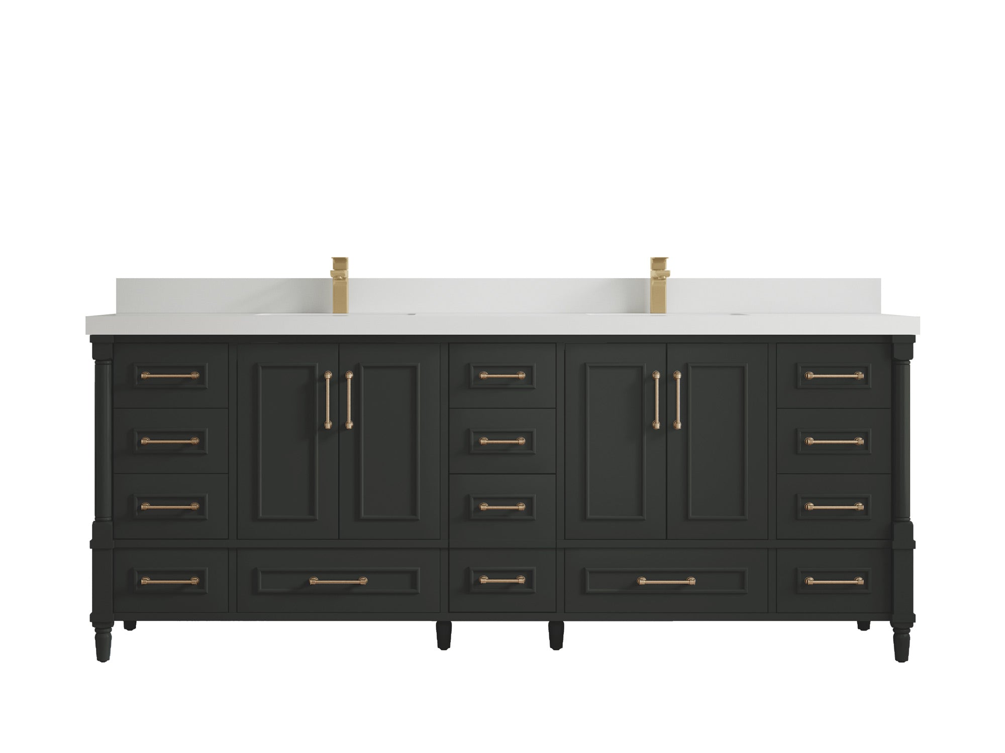 Aberdeen 84 in. W x 22 in. D Double Sink Bathroom Vanity - Willow Bath and Vanity