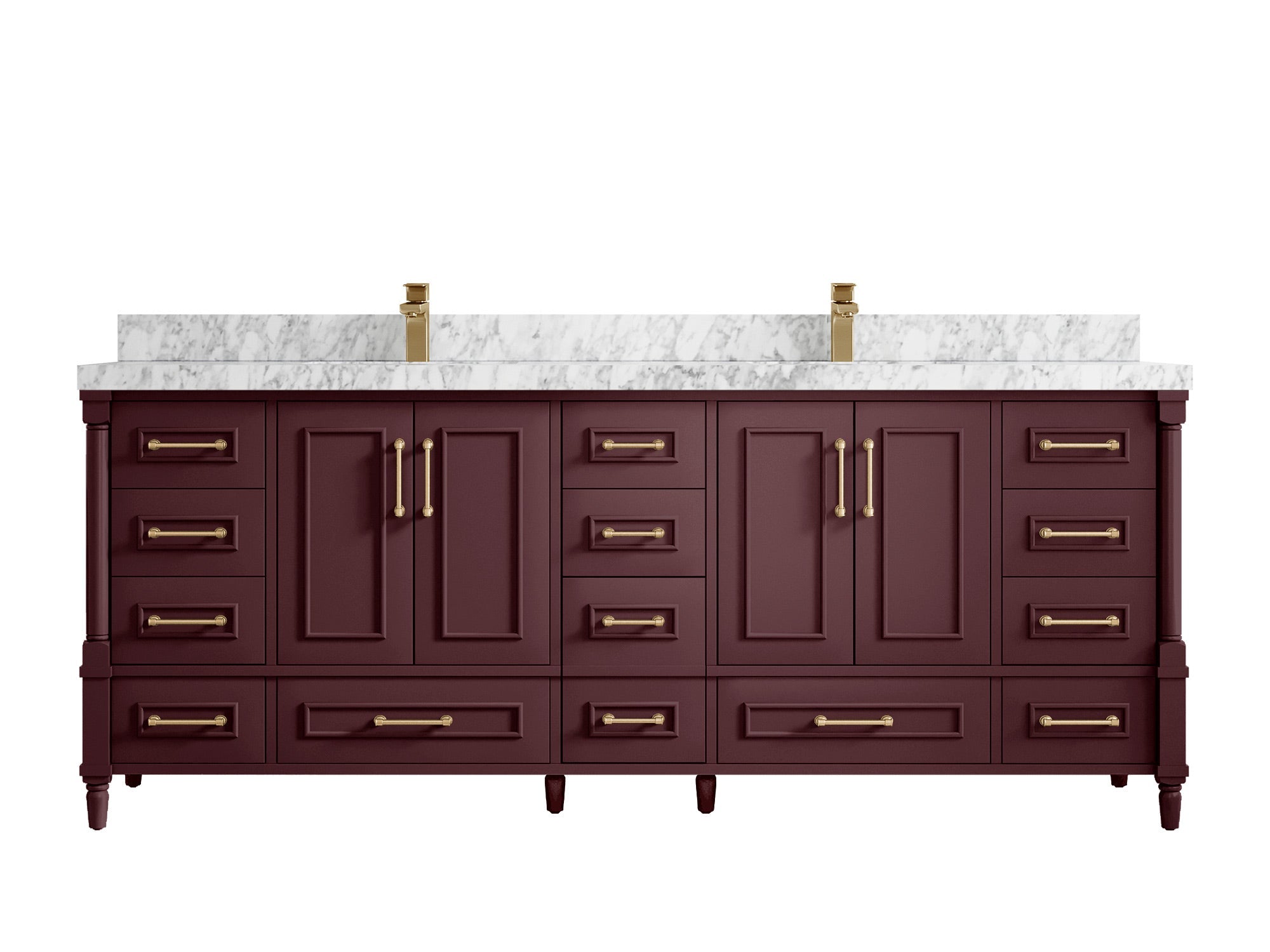 Aberdeen 84 in. W x 22 in. D Double Sink Bathroom Vanity - Willow Bath and Vanity
