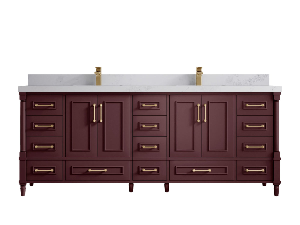Aberdeen 84 in. W x 22 in. D Double Sink Bathroom Vanity - Willow Bath and Vanity