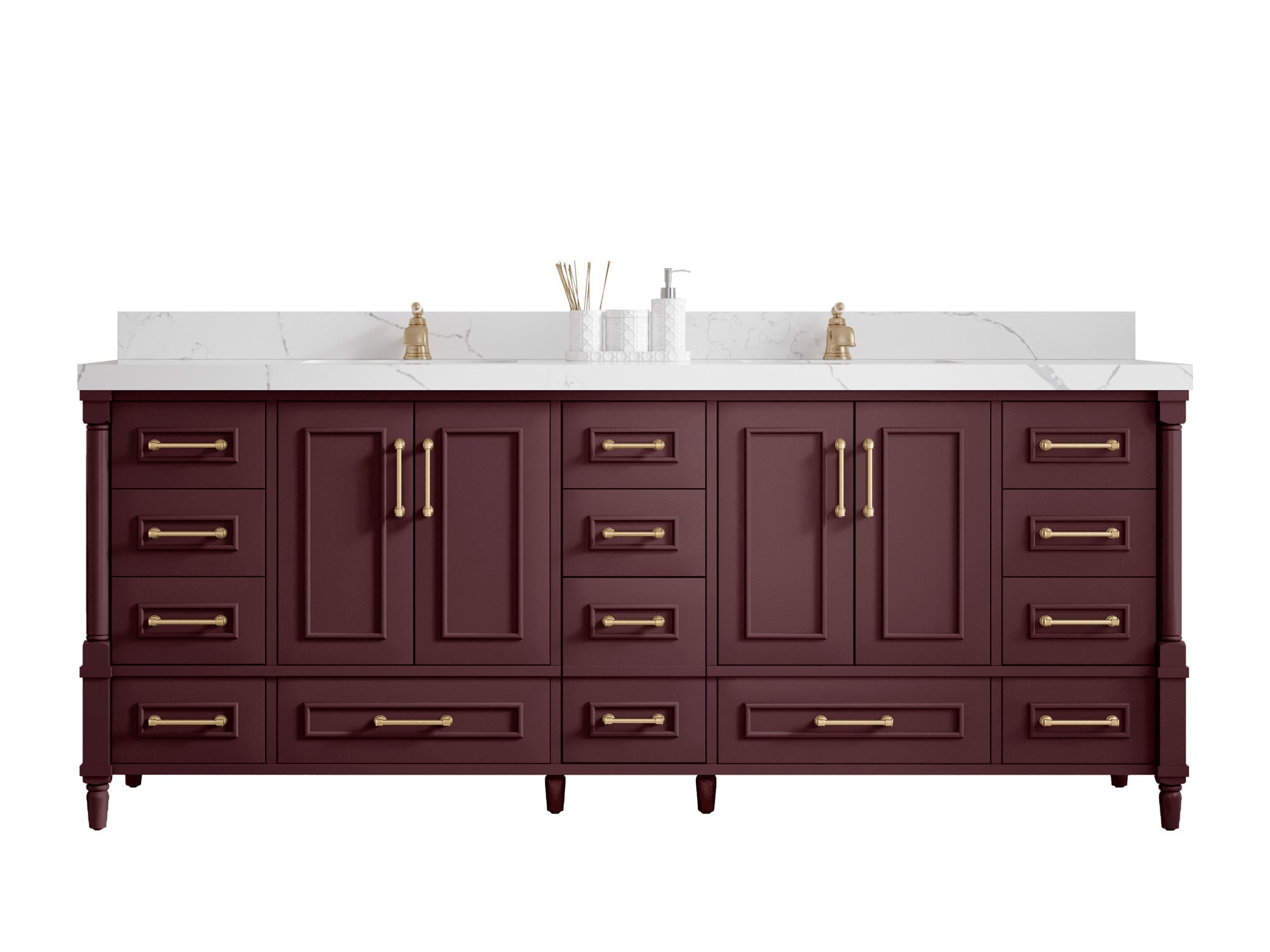 Aberdeen 84 in. W x 22 in. D Double Sink Bathroom Vanity - Willow Bath and Vanity