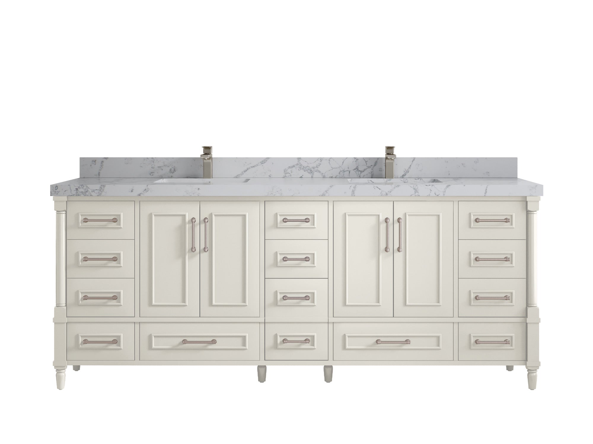 Aberdeen 84 in. W x 22 in. D Double Sink Bathroom Vanity - Willow Bath and Vanity