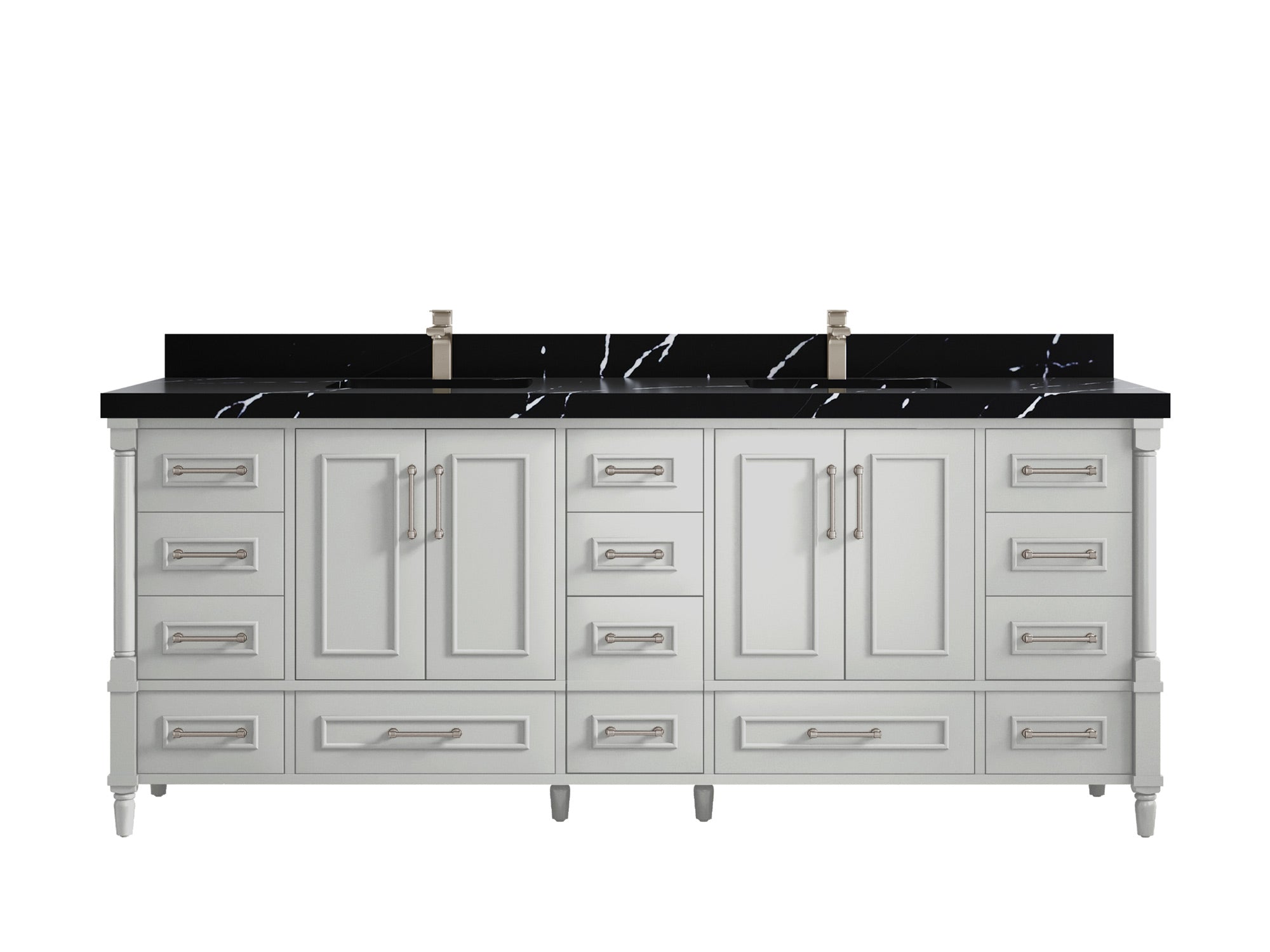 Aberdeen 84 in. W x 22 in. D Double Sink Bathroom Vanity - Willow Bath and Vanity