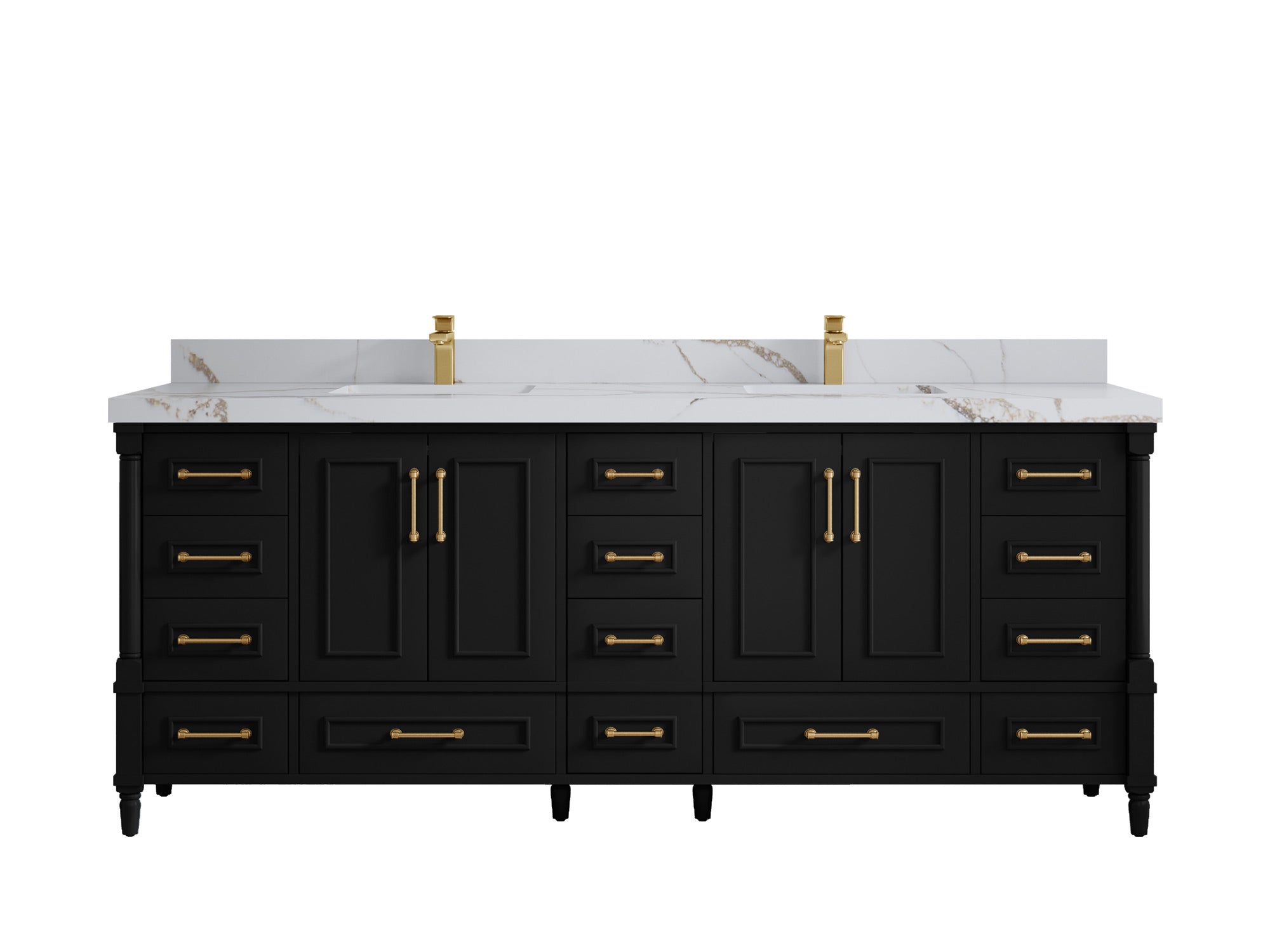 Aberdeen 84 in. W x 22 in. D Double Sink Bathroom Vanity - Willow Bath and Vanity