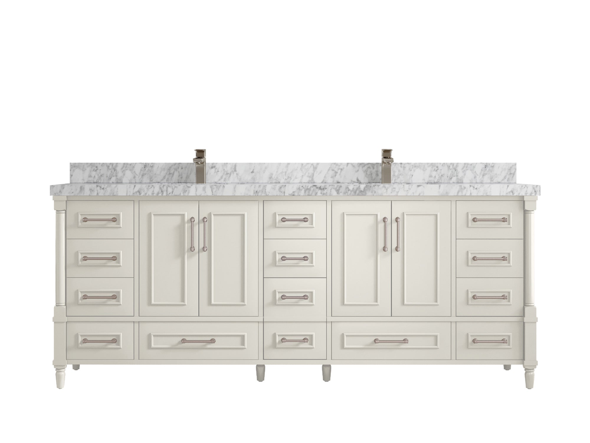 Aberdeen 84 in. W x 22 in. D Double Sink Bathroom Vanity - Willow Bath and Vanity