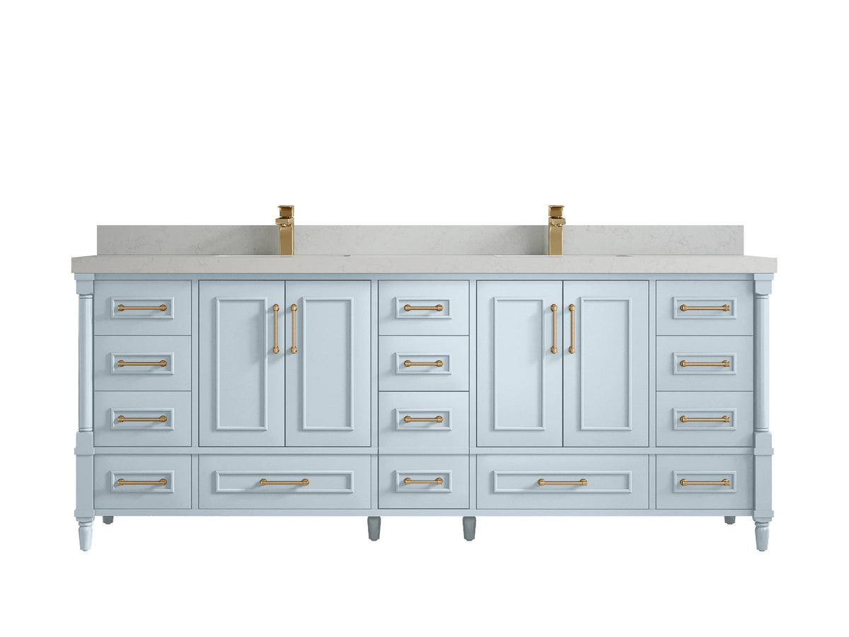 Aberdeen 84 in. W x 22 in. D Double Sink Bathroom Vanity - Willow Bath and Vanity