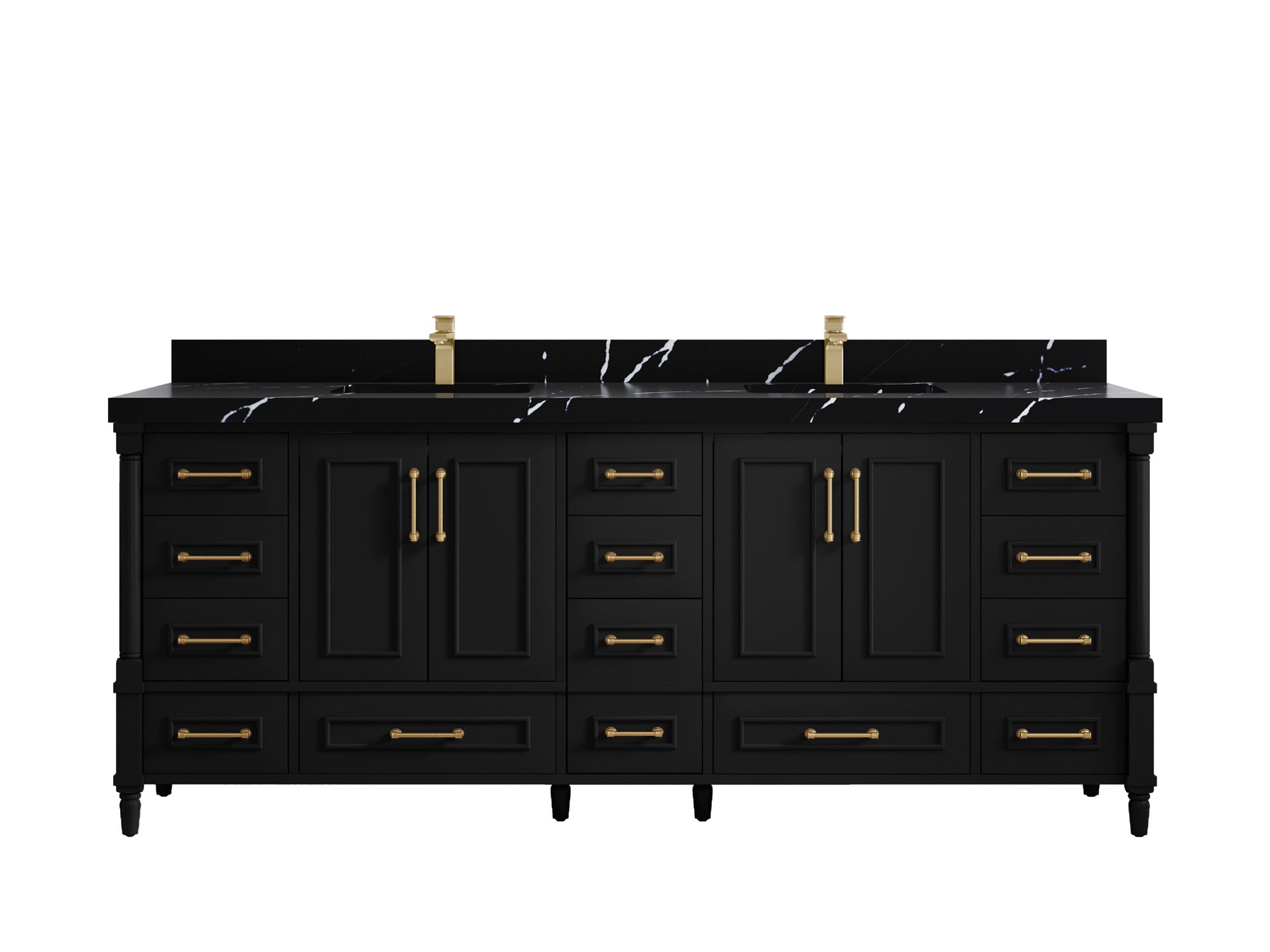 Aberdeen 84 in. W x 22 in. D Double Sink Bathroom Vanity - Willow Bath and Vanity