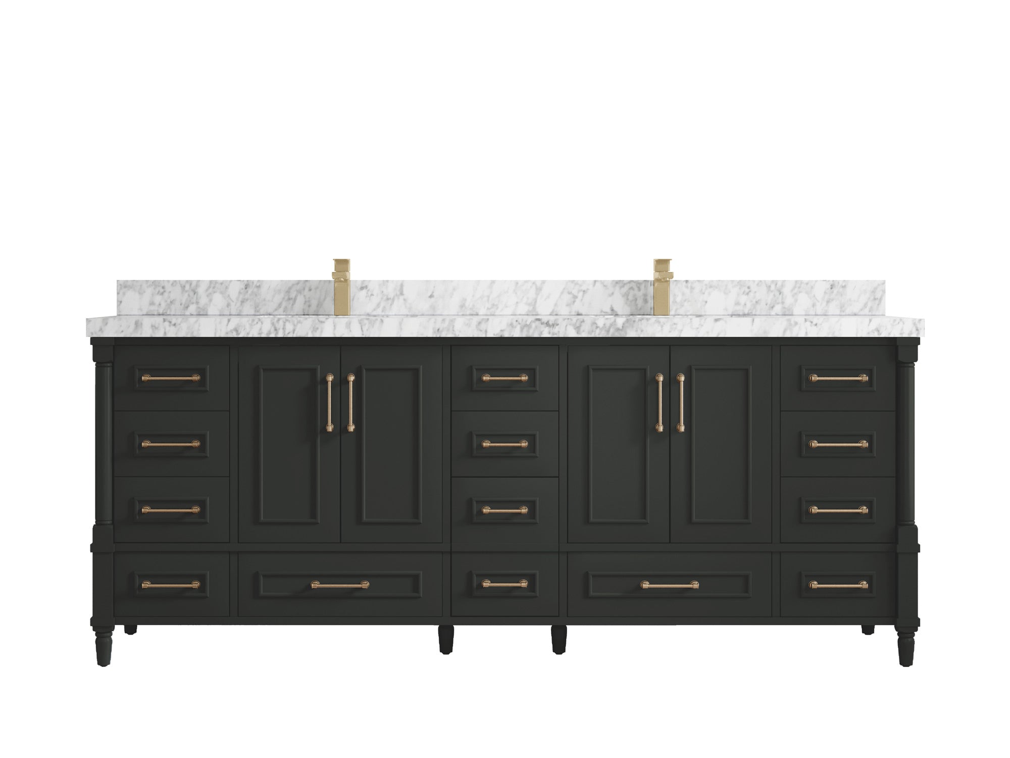 Aberdeen 84 in. W x 22 in. D Double Sink Bathroom Vanity - Willow Bath and Vanity
