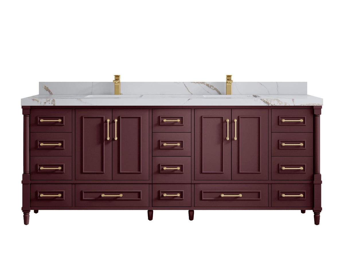 Aberdeen 84 in. W x 22 in. D Double Sink Bathroom Vanity - Willow Bath and Vanity