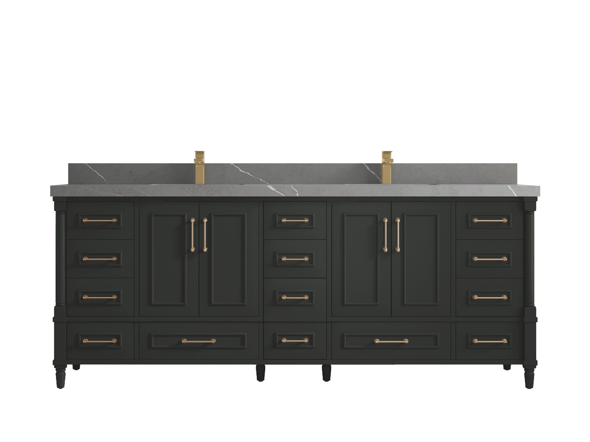 Aberdeen 84 in. W x 22 in. D Double Sink Bathroom Vanity - Willow Bath and Vanity