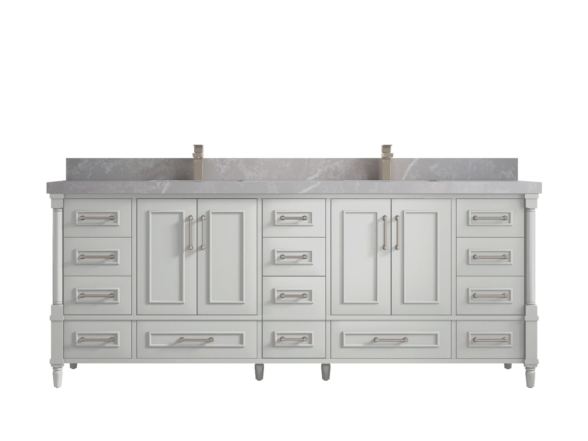 Aberdeen 84 in. W x 22 in. D Double Sink Bathroom Vanity - Willow Bath and Vanity