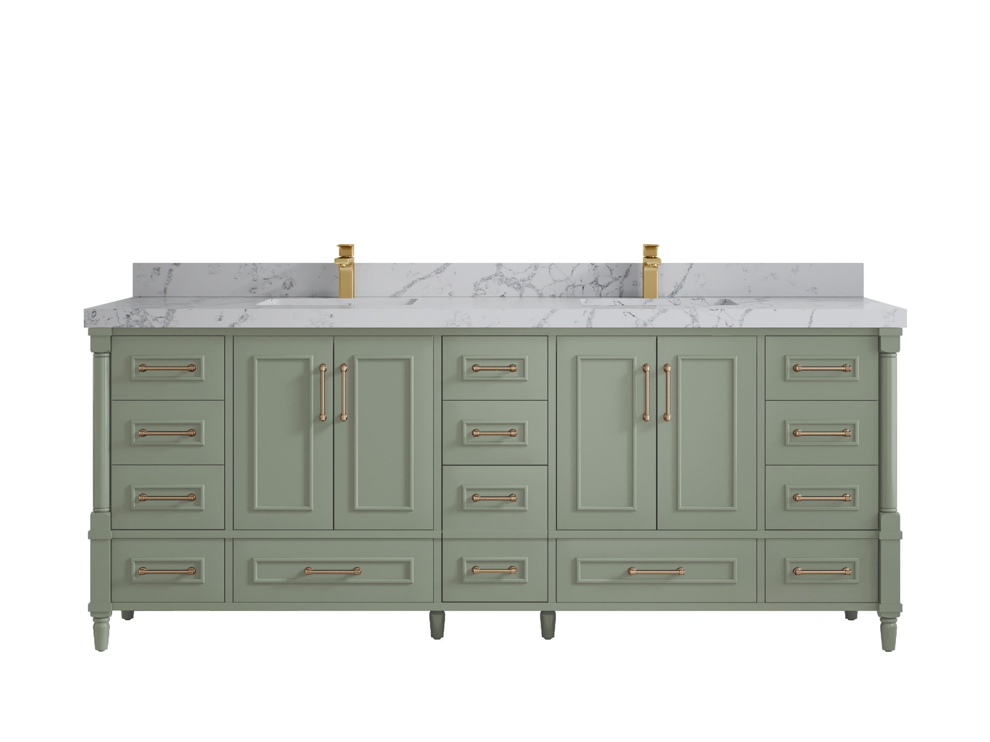 Aberdeen 84 in. W x 22 in. D Double Sink Bathroom Vanity - Willow Bath and Vanity