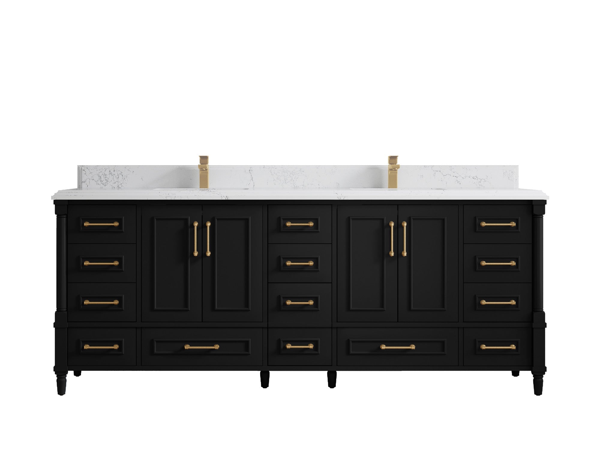 Aberdeen 84 in. W x 22 in. D Double Sink Bathroom Vanity - Willow Bath and Vanity