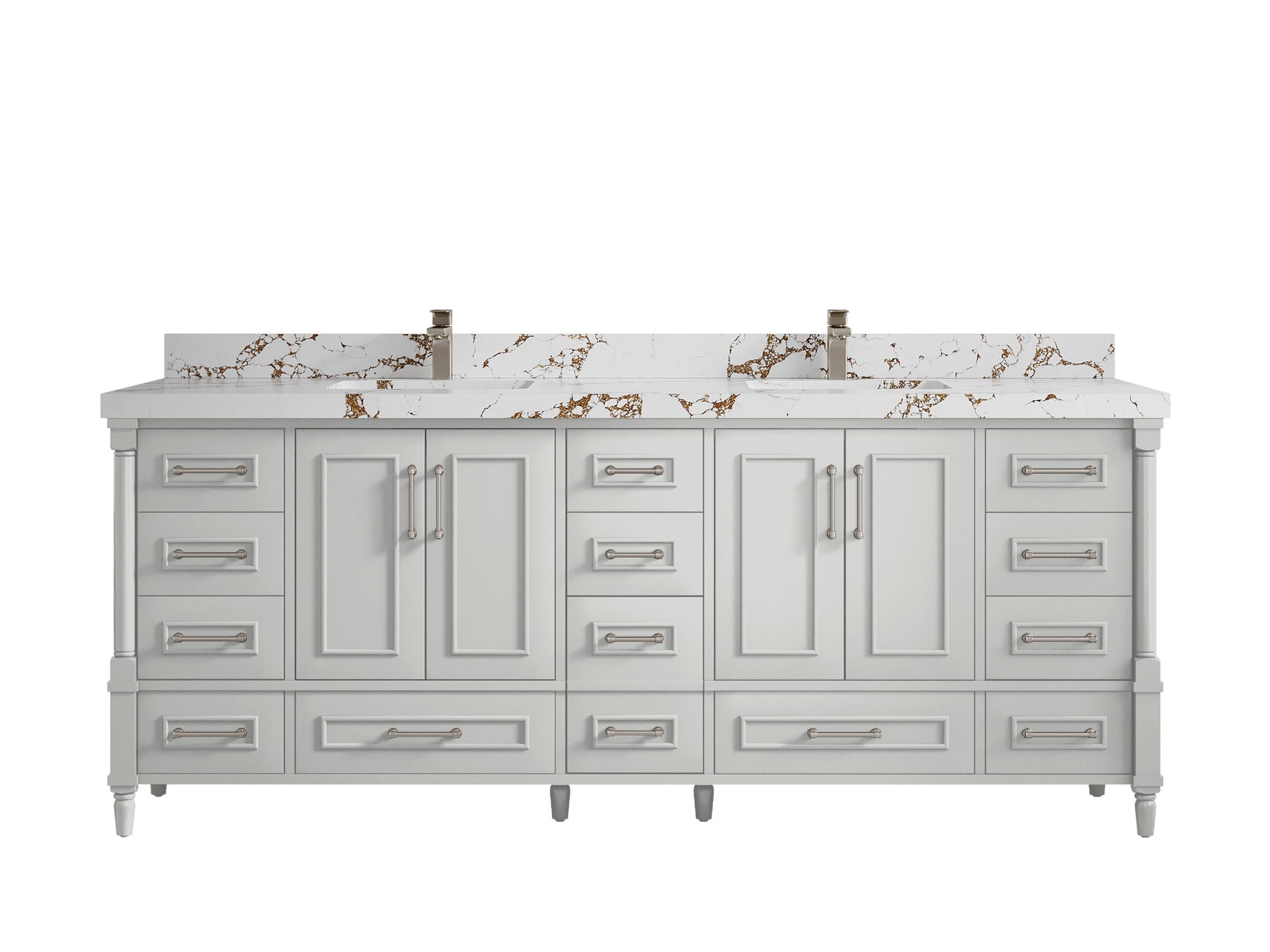 Aberdeen 84 in. W x 22 in. D Double Sink Bathroom Vanity - Willow Bath and Vanity