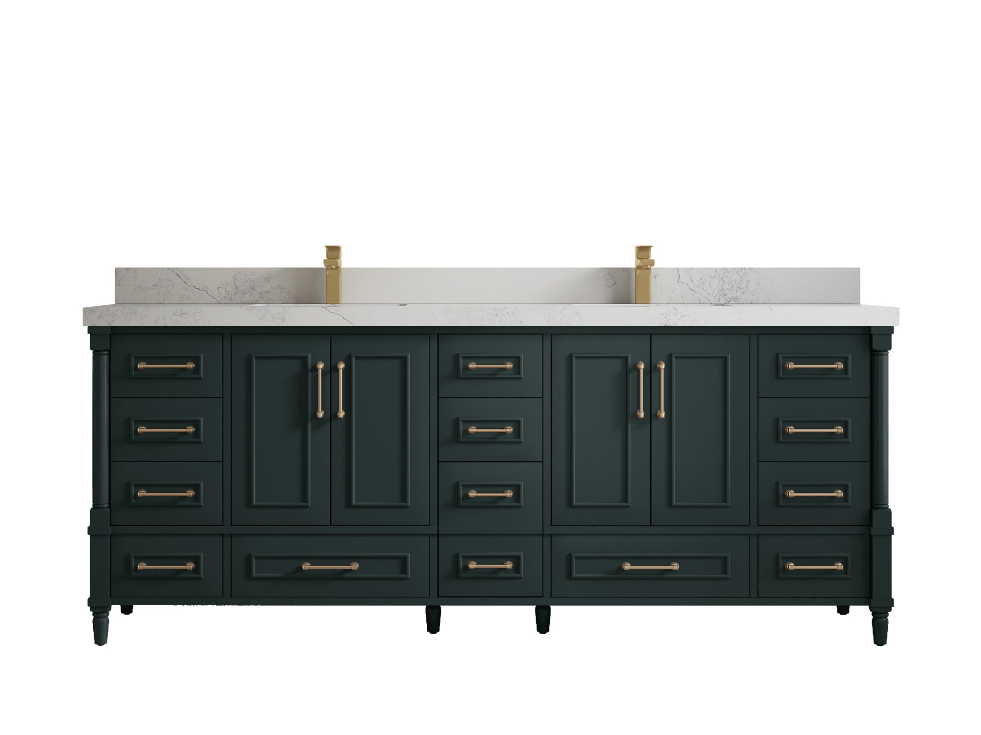 Aberdeen 84 in. W x 22 in. D Double Sink Bathroom Vanity - Willow Bath and Vanity