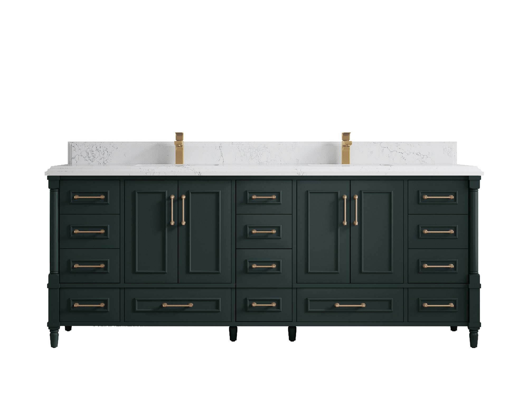 Aberdeen 84 in. W x 22 in. D Double Sink Bathroom Vanity - Willow Bath and Vanity