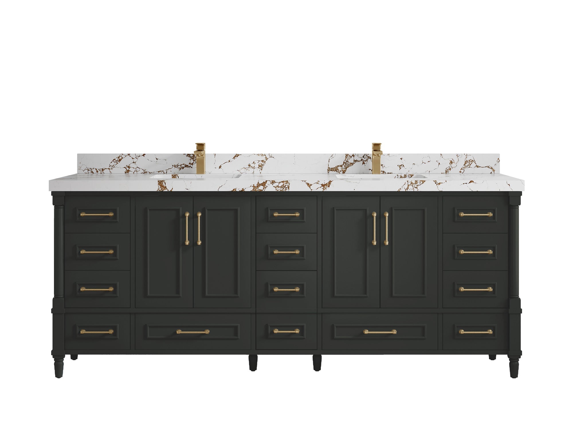 Aberdeen 84 in. W x 22 in. D Double Sink Bathroom Vanity - Willow Bath and Vanity