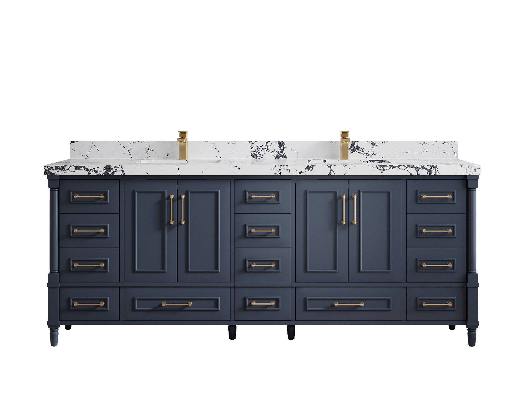 Aberdeen 84 in. W x 22 in. D Double Sink Bathroom Vanity - Willow Bath and Vanity